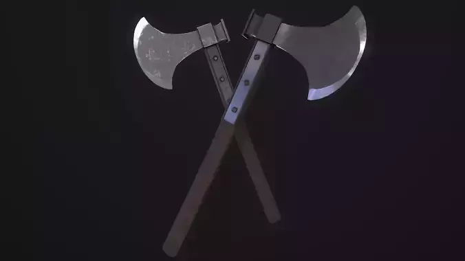 Axe of Giovanni Battista Bugatti - Papal Executioner Low-poly 3D model
