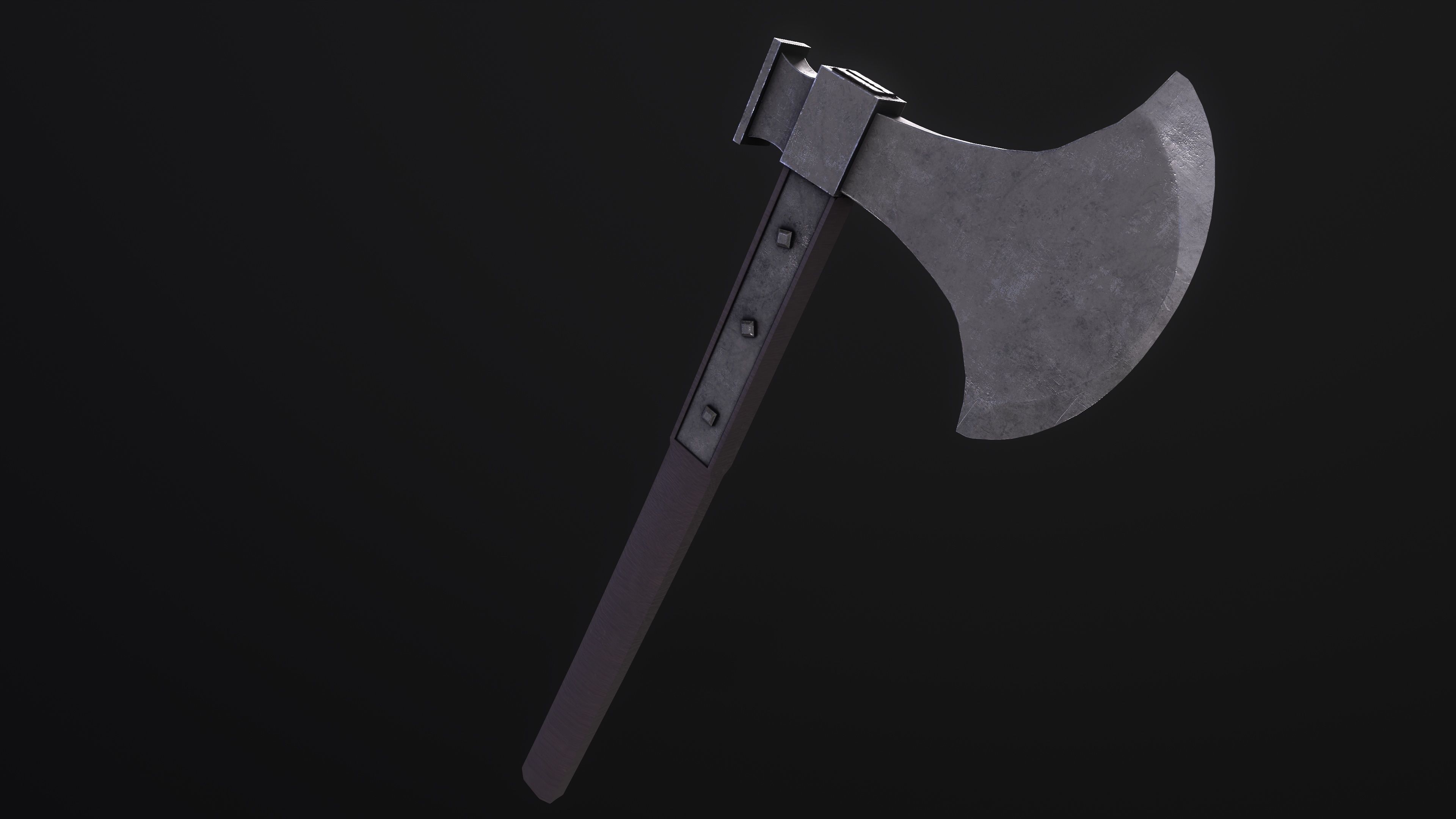 Axe of Giovanni Battista Bugatti - Papal Executioner Low-poly 3D model_4