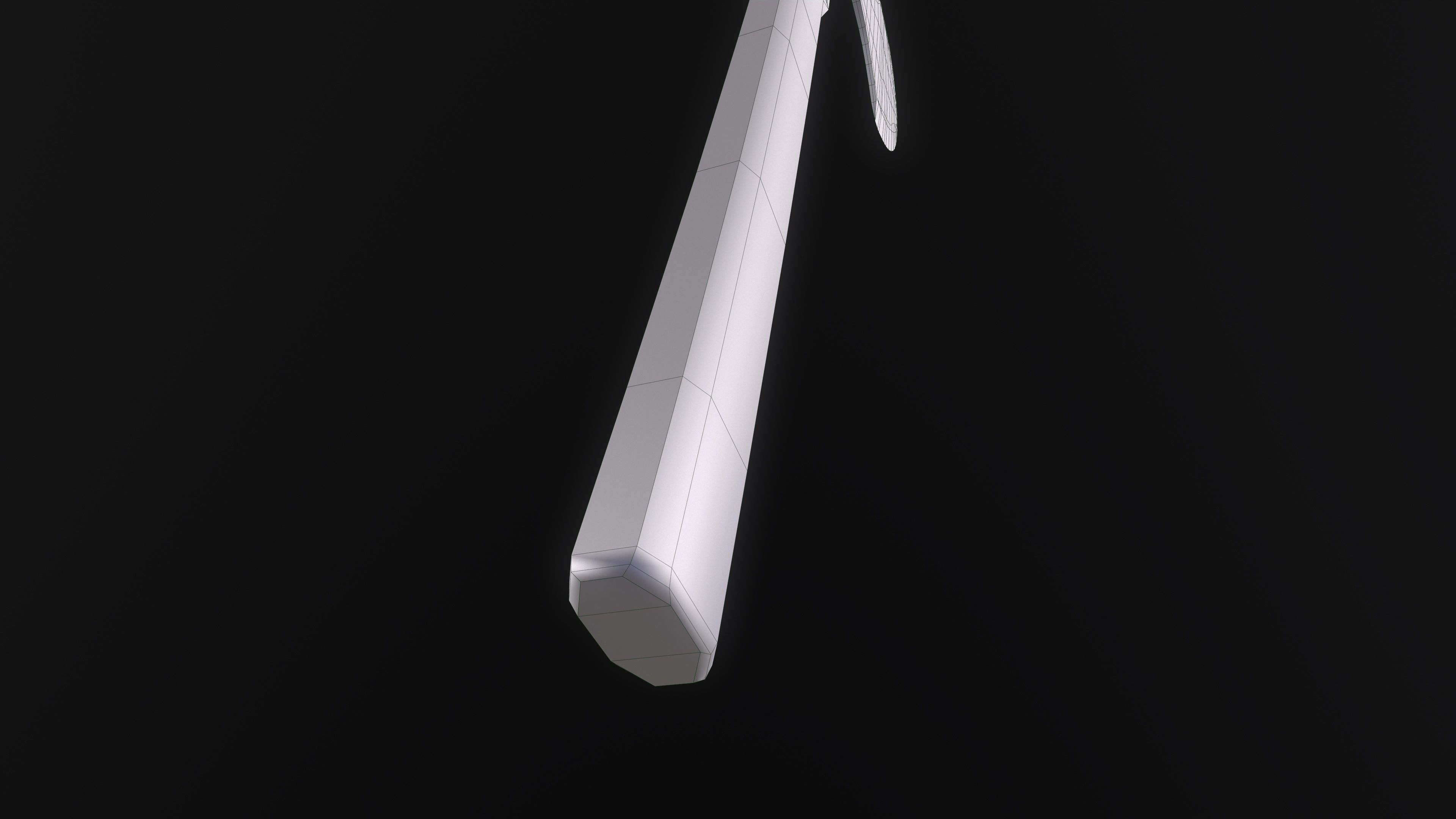 Axe of Giovanni Battista Bugatti - Papal Executioner Low-poly 3D model_15