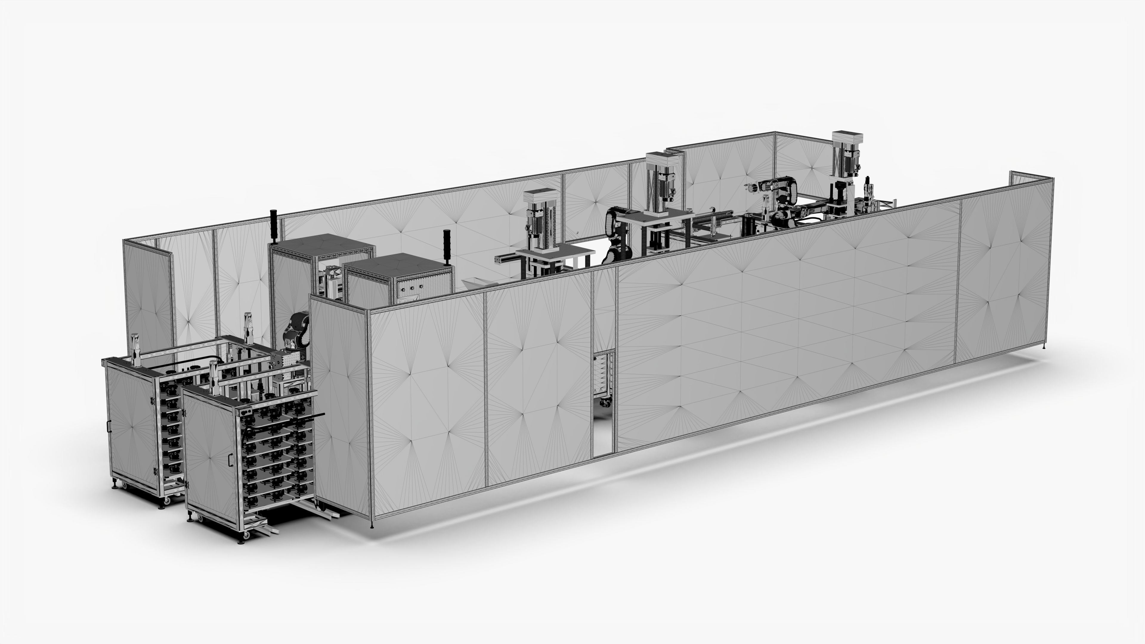 Automatic Booster Impeller Assembly and Pressing  Line 3D model_14