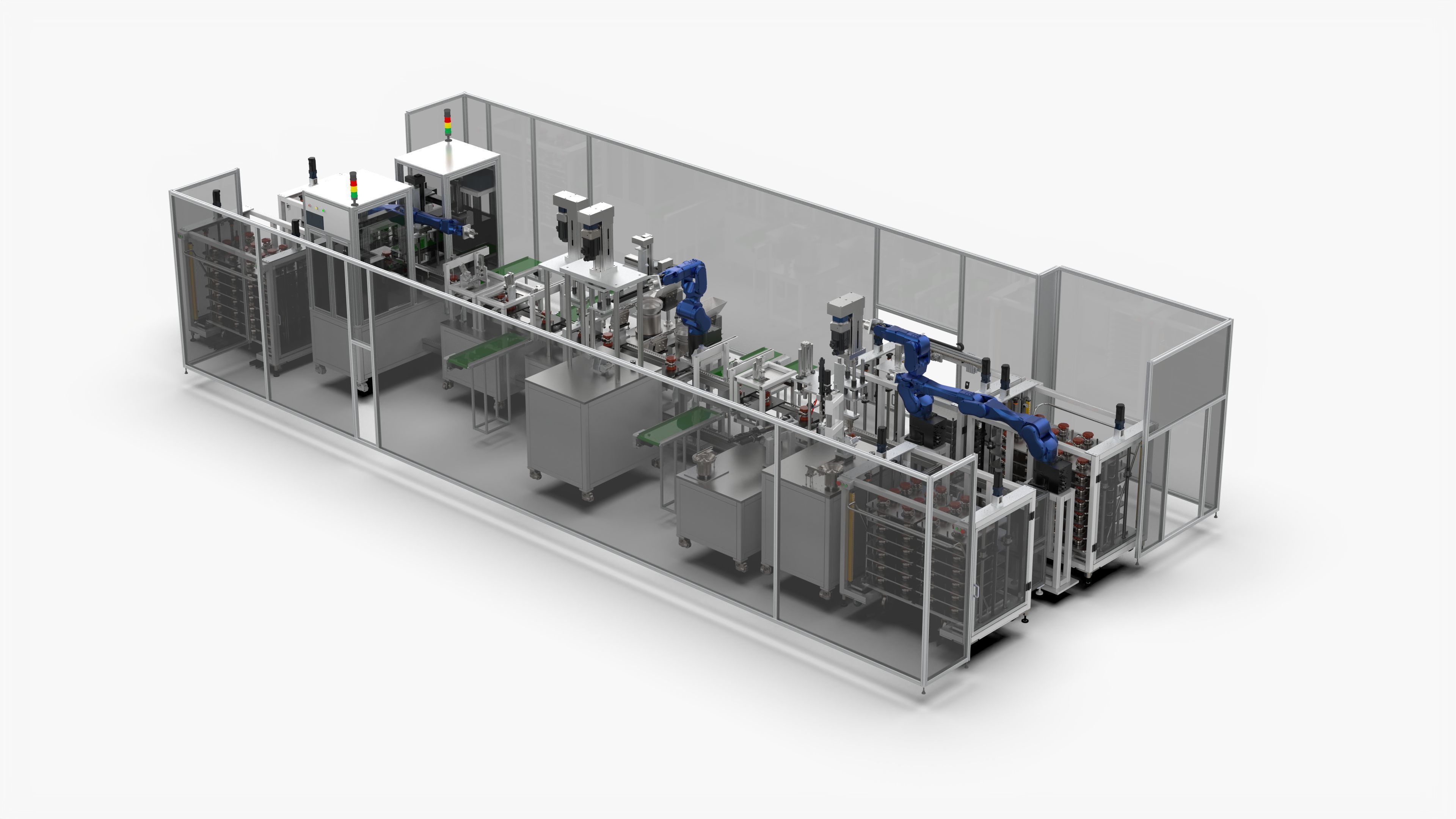 Automatic Booster Impeller Assembly and Pressing  Line 3D model_3