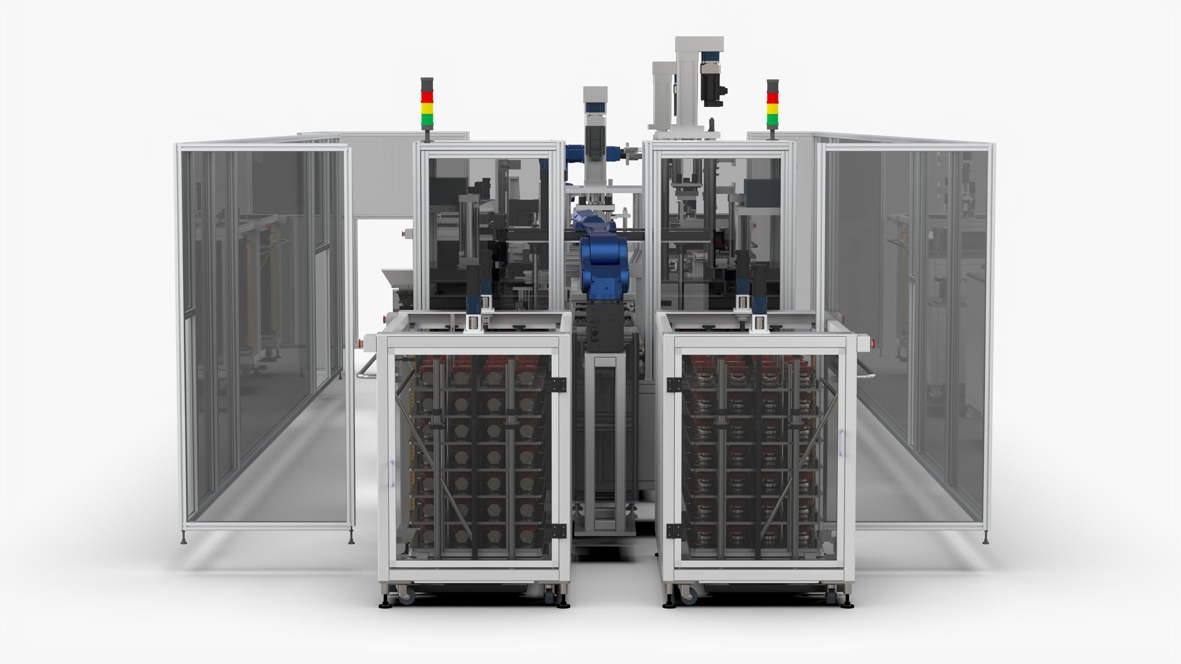 Automatic Booster Impeller Assembly and Pressing  Line 3D model_7