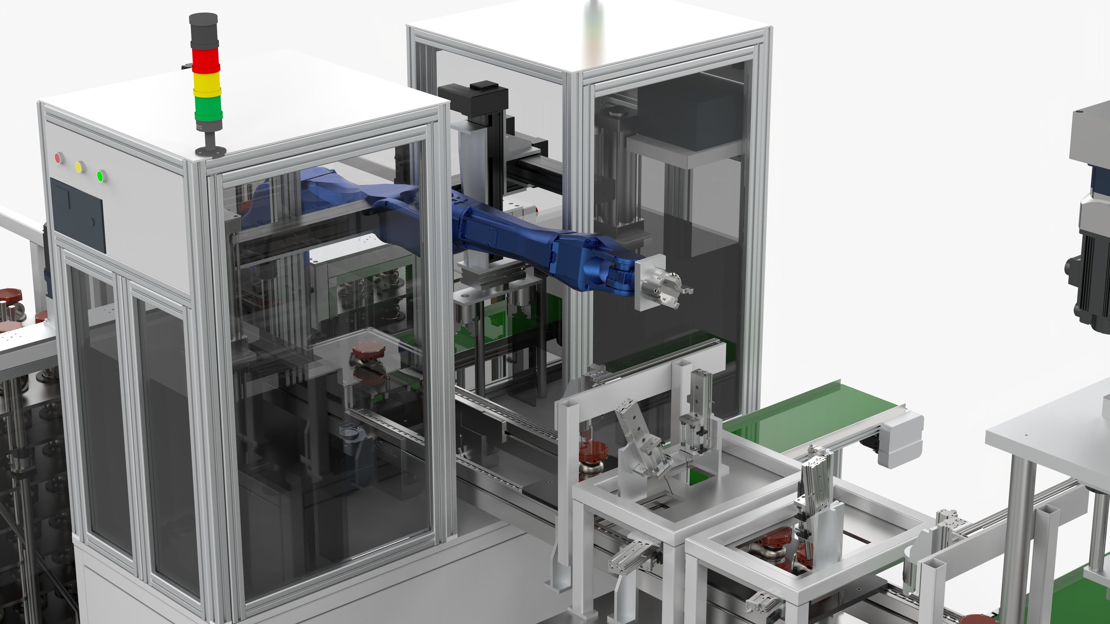 Automatic Booster Impeller Assembly and Pressing  Line 3D model_13