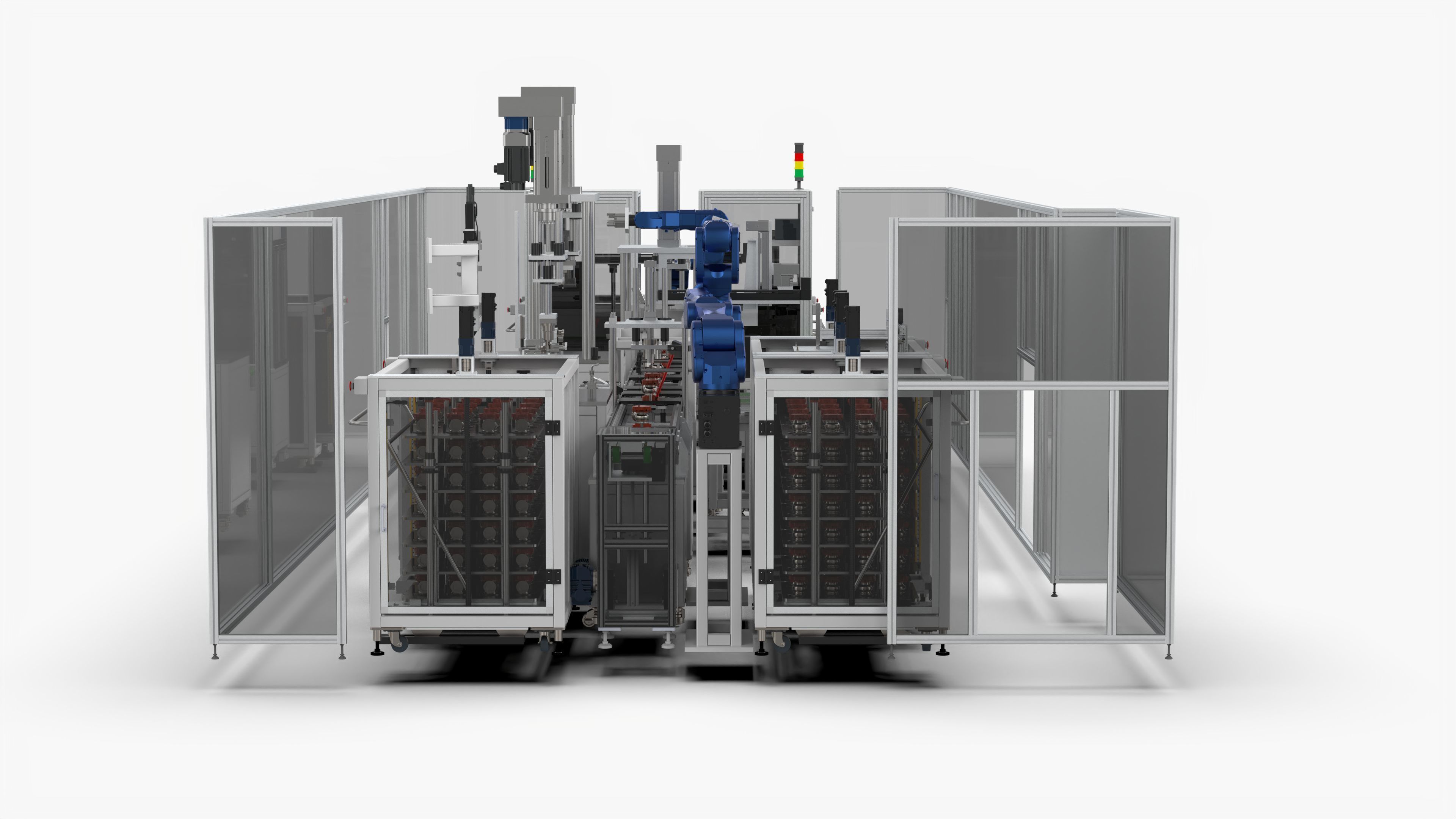 Automatic Booster Impeller Assembly and Pressing  Line 3D model_6