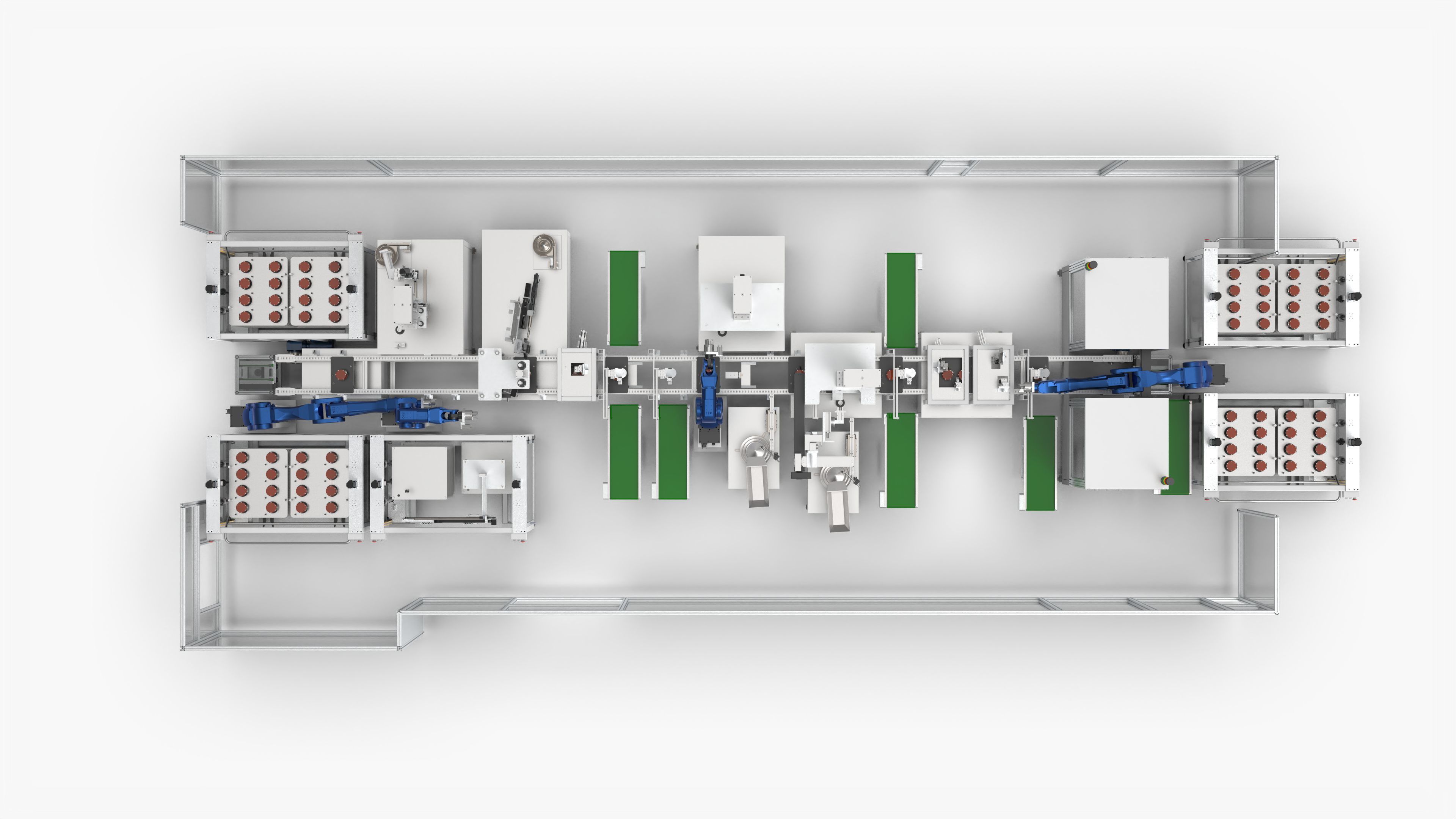 Automatic Booster Impeller Assembly and Pressing  Line 3D model_5