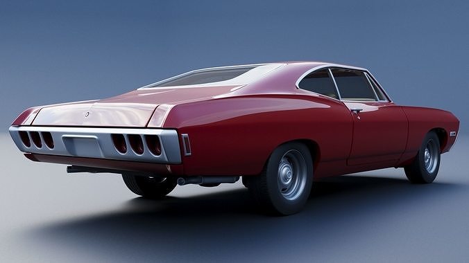 Chevrolet Impala 1968 3D print model 6