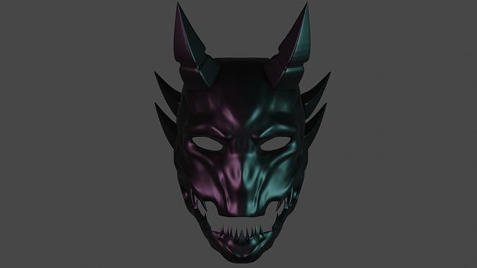 MASCARA DE DEMONIO ONI - MASKED ONI 3D print model