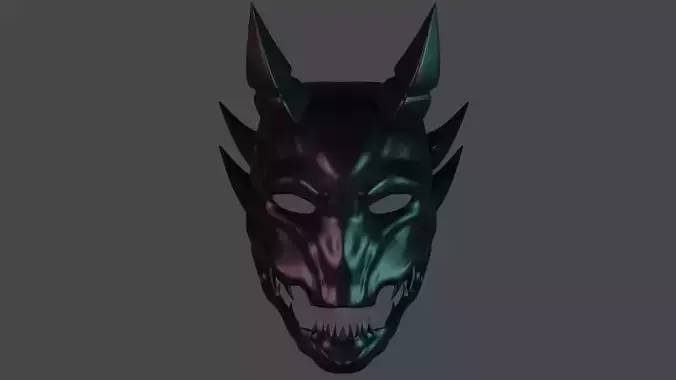 MASCARA DE DEMONIO ONI - MASKED ONI