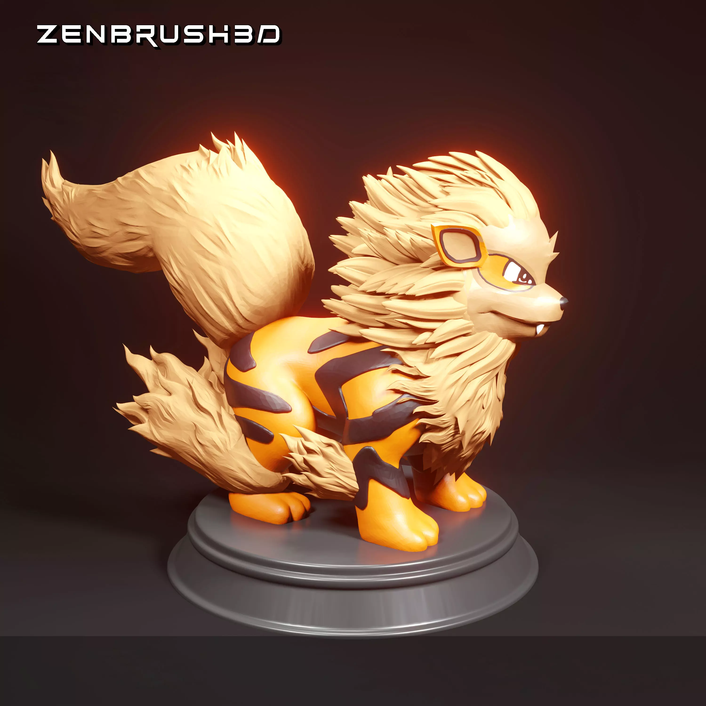 ARCANINE POKEMON - 3D PRINTING MODEL STL 3D print model_0