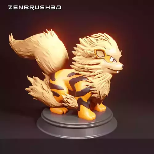 ARCANINE POKEMON - 3D PRINTING MODEL STL