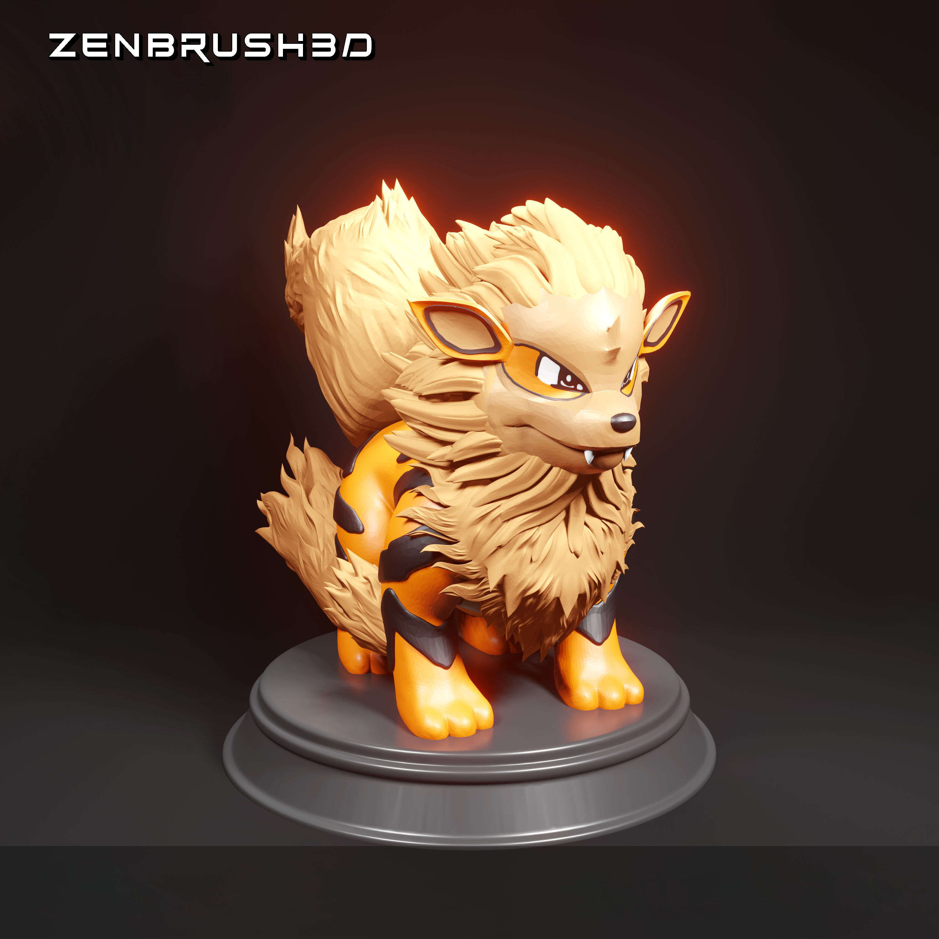 ARCANINE POKEMON - 3D PRINTING MODEL STL 3D print model_1