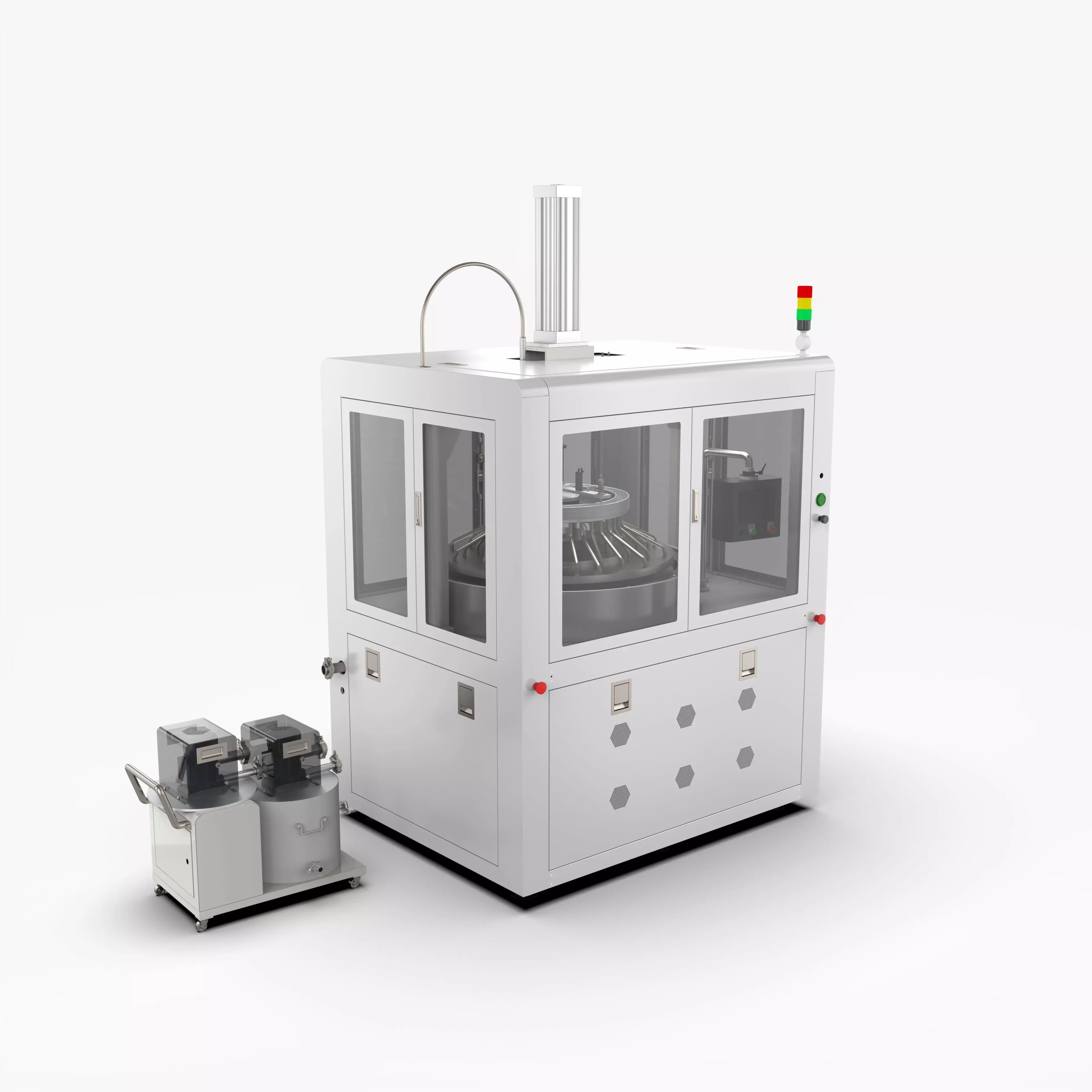 Automatic High Precision Glass Polishing Machine 3D model_0