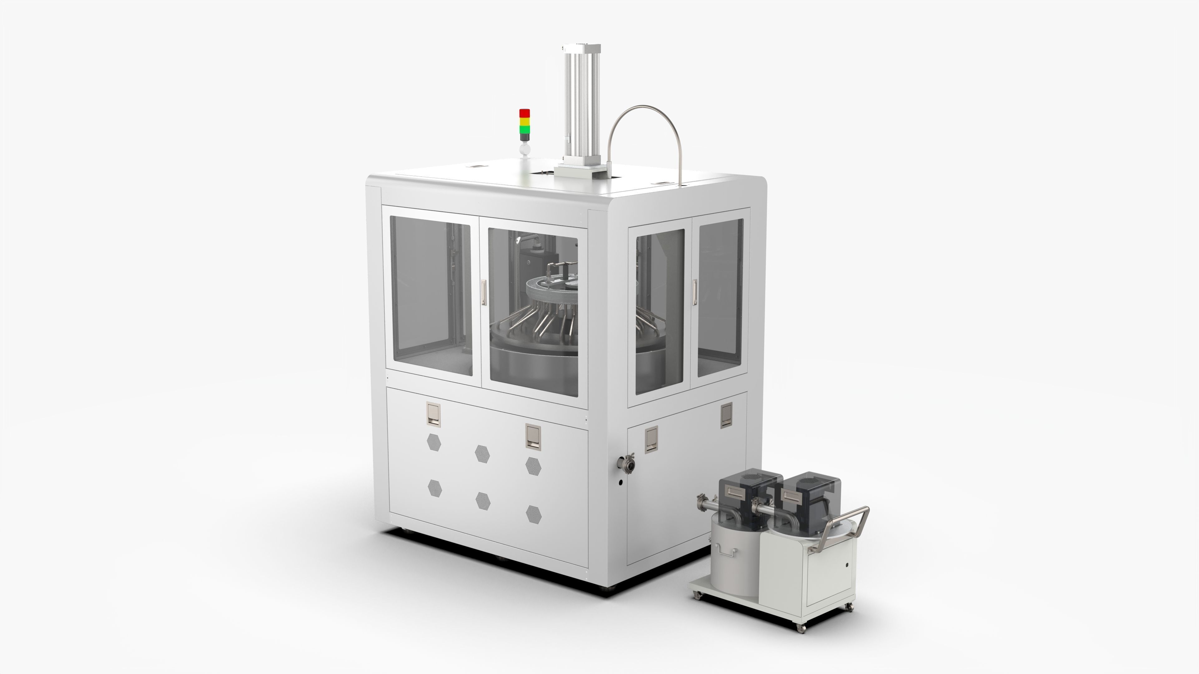 Automatic High Precision Glass Polishing Machine 3D model_2