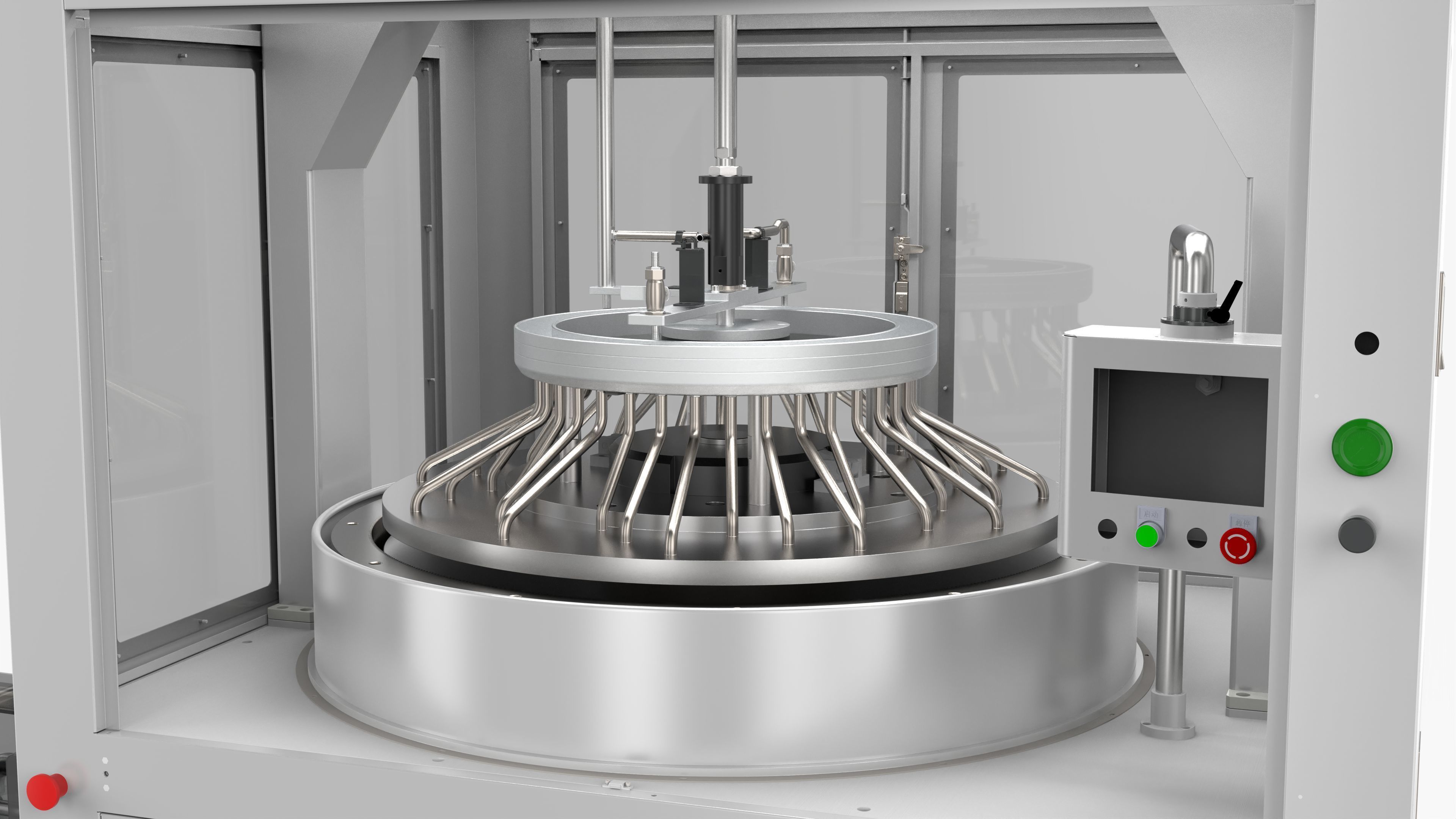 Automatic High Precision Glass Polishing Machine 3D model_8