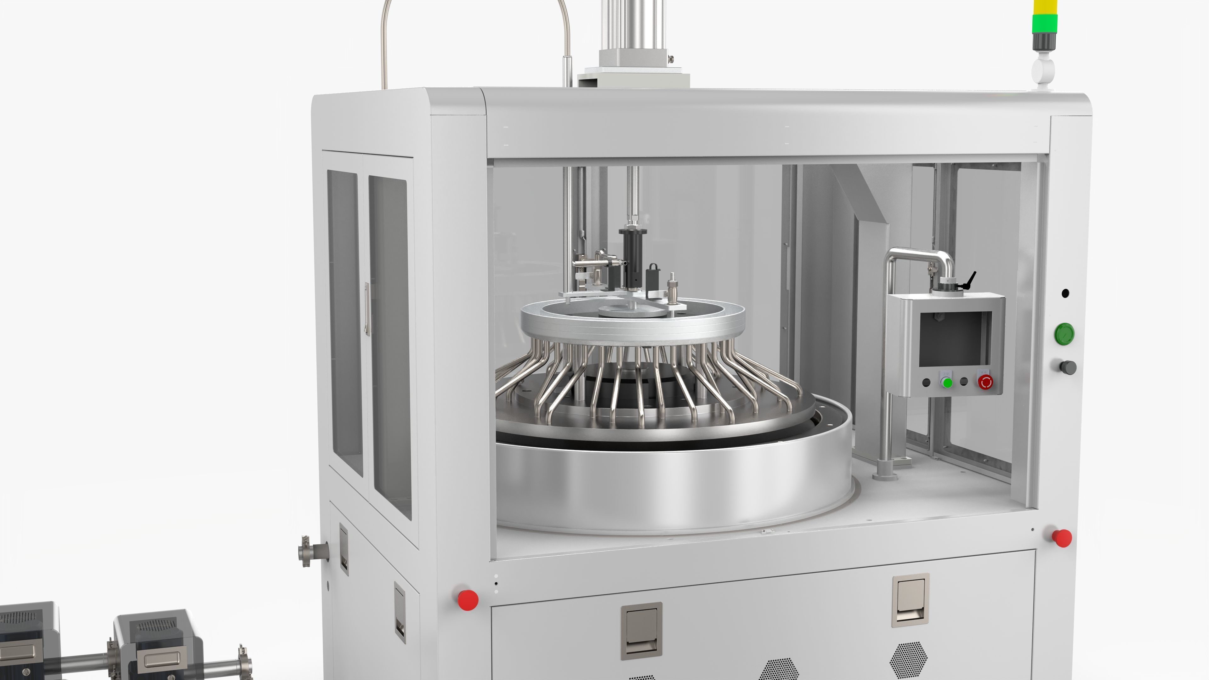 Automatic High Precision Glass Polishing Machine 3D model_7