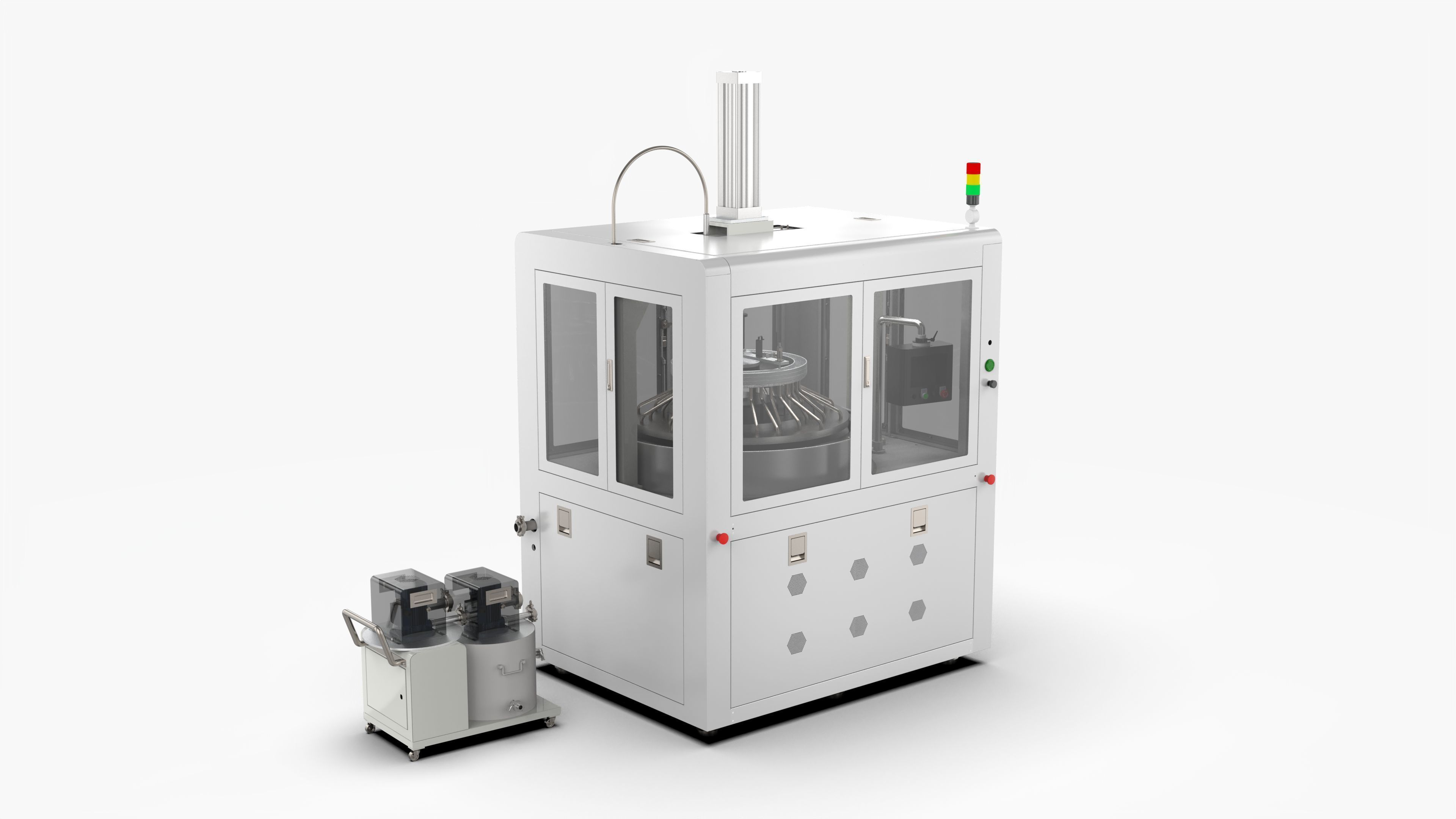 Automatic High Precision Glass Polishing Machine 3D model_1