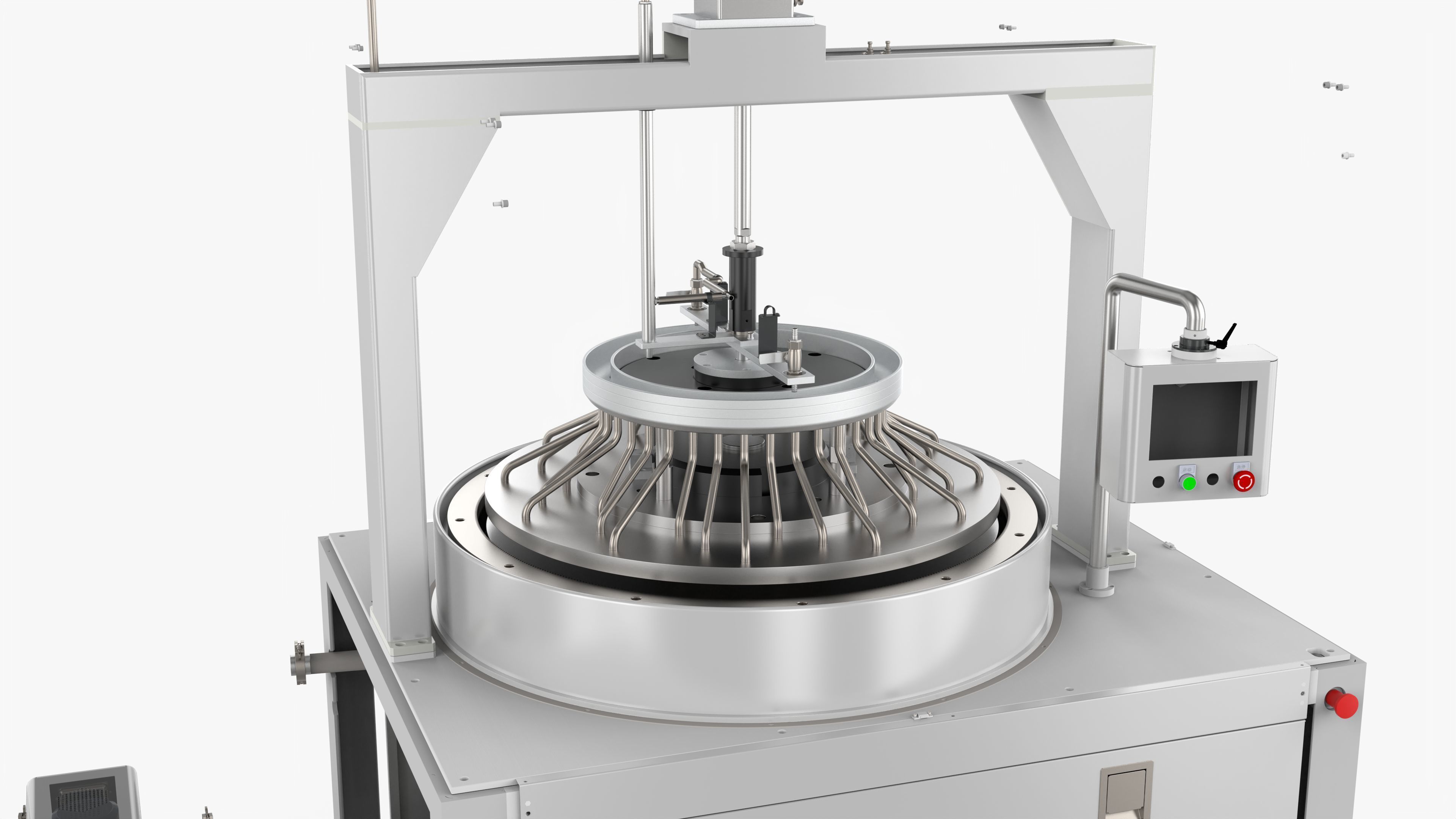 Automatic High Precision Glass Polishing Machine 3D model_9