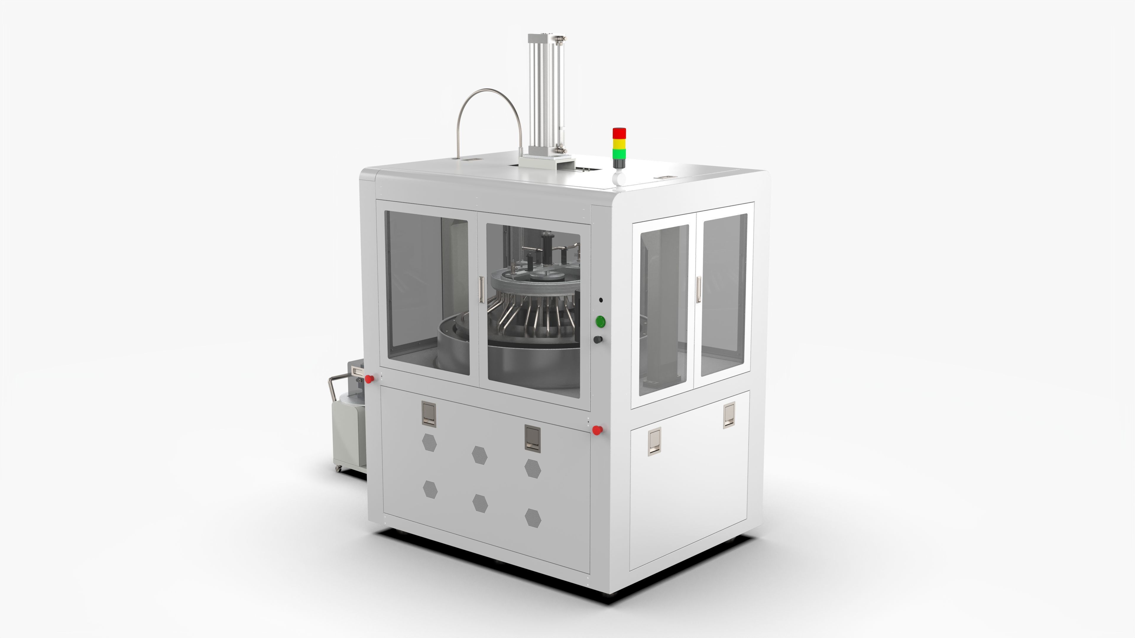 Automatic High Precision Glass Polishing Machine 3D model_4