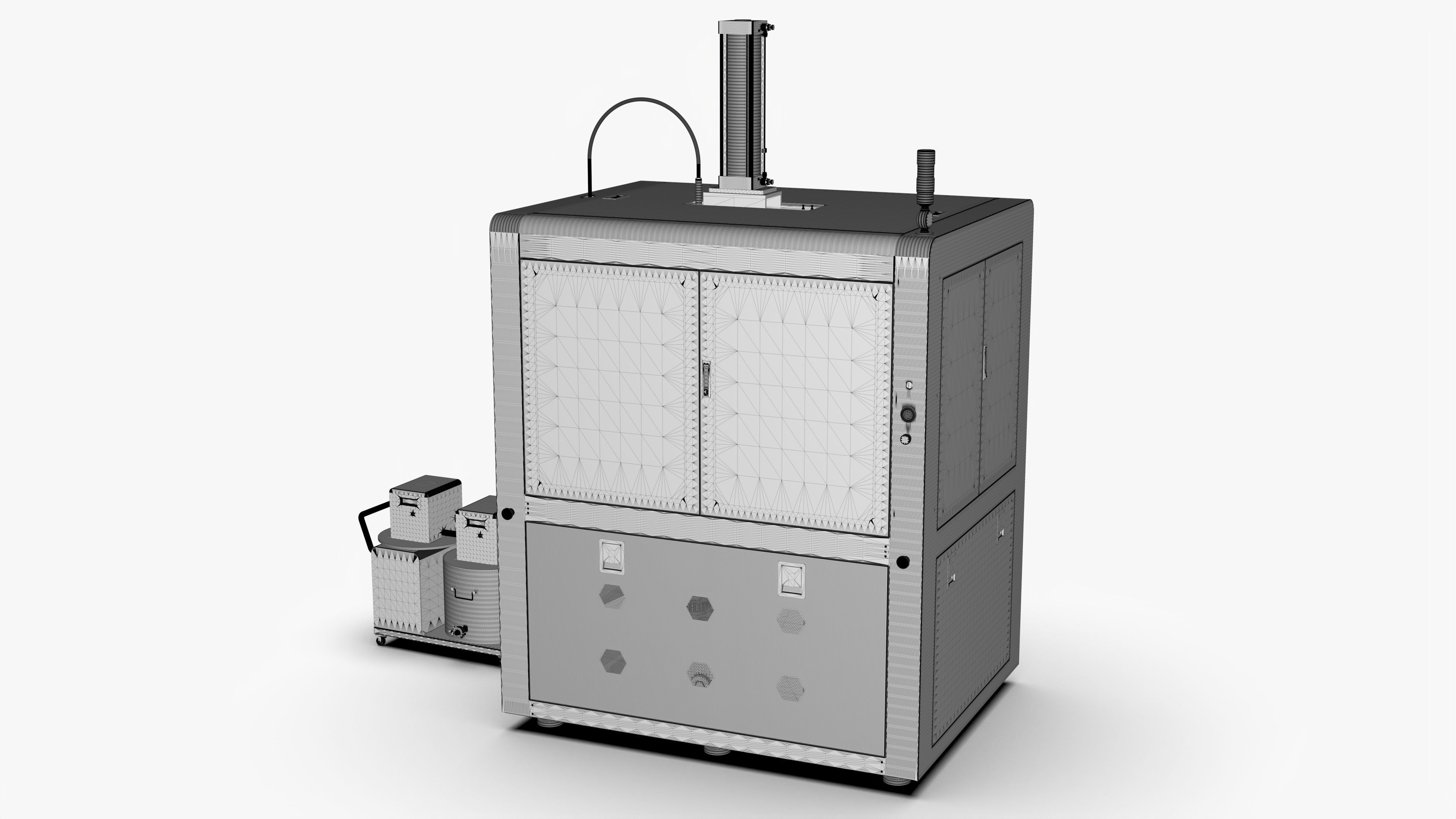 Automatic High Precision Glass Polishing Machine 3D model_15