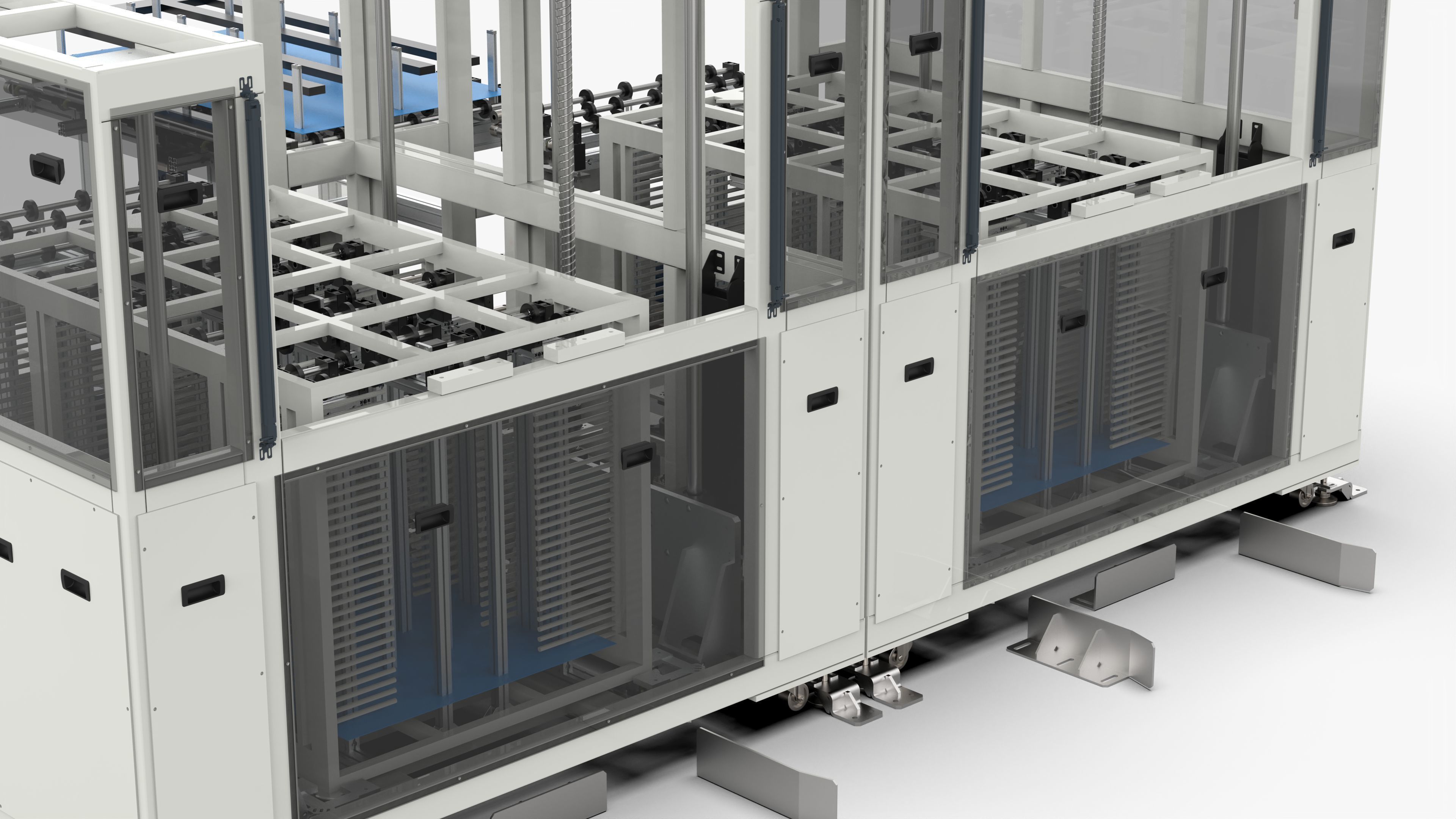 Automatic Panel Cassette Lifting and Transfer Machine 3D model_11