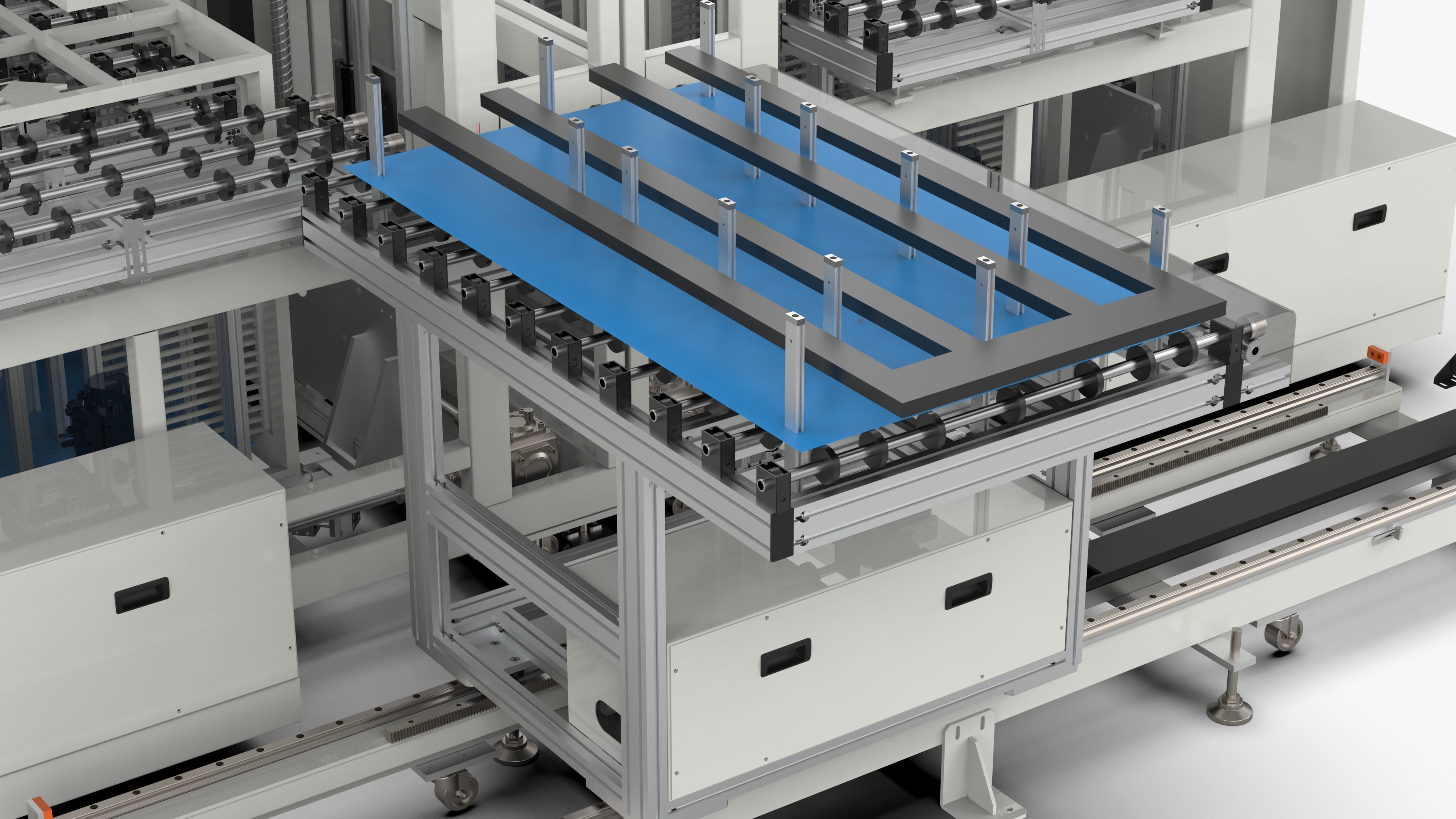 Automatic Panel Cassette Lifting and Transfer Machine 3D model_14