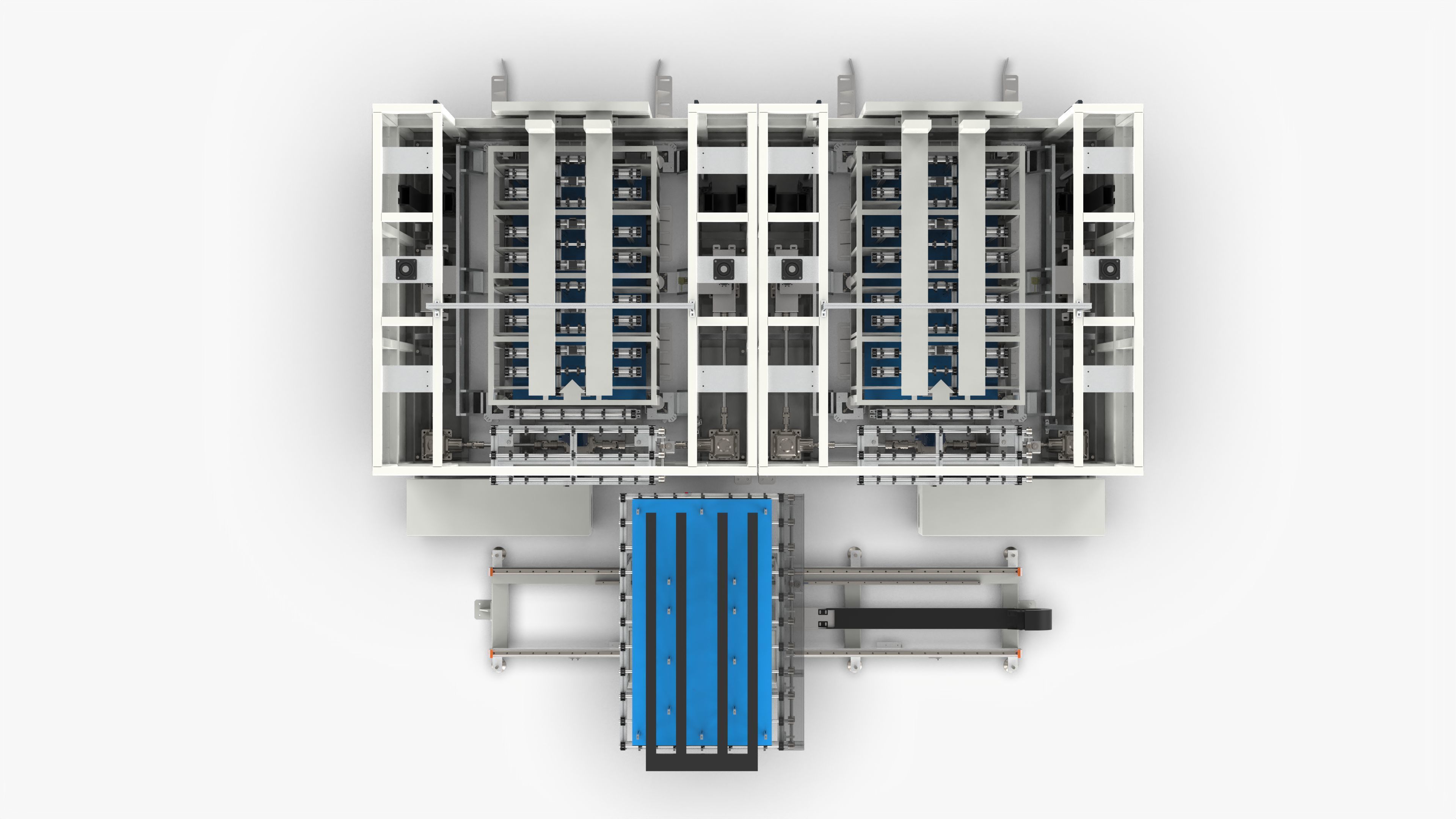 Automatic Panel Cassette Lifting and Transfer Machine 3D model_4