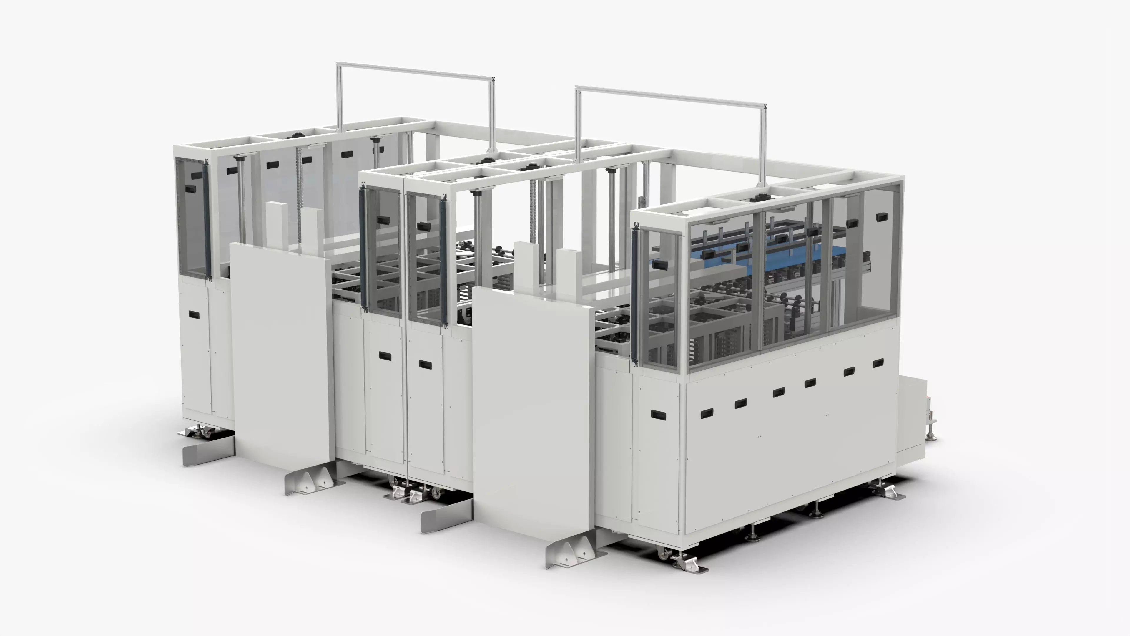 Automatic Panel Cassette Lifting and Transfer Machine 3D model_0