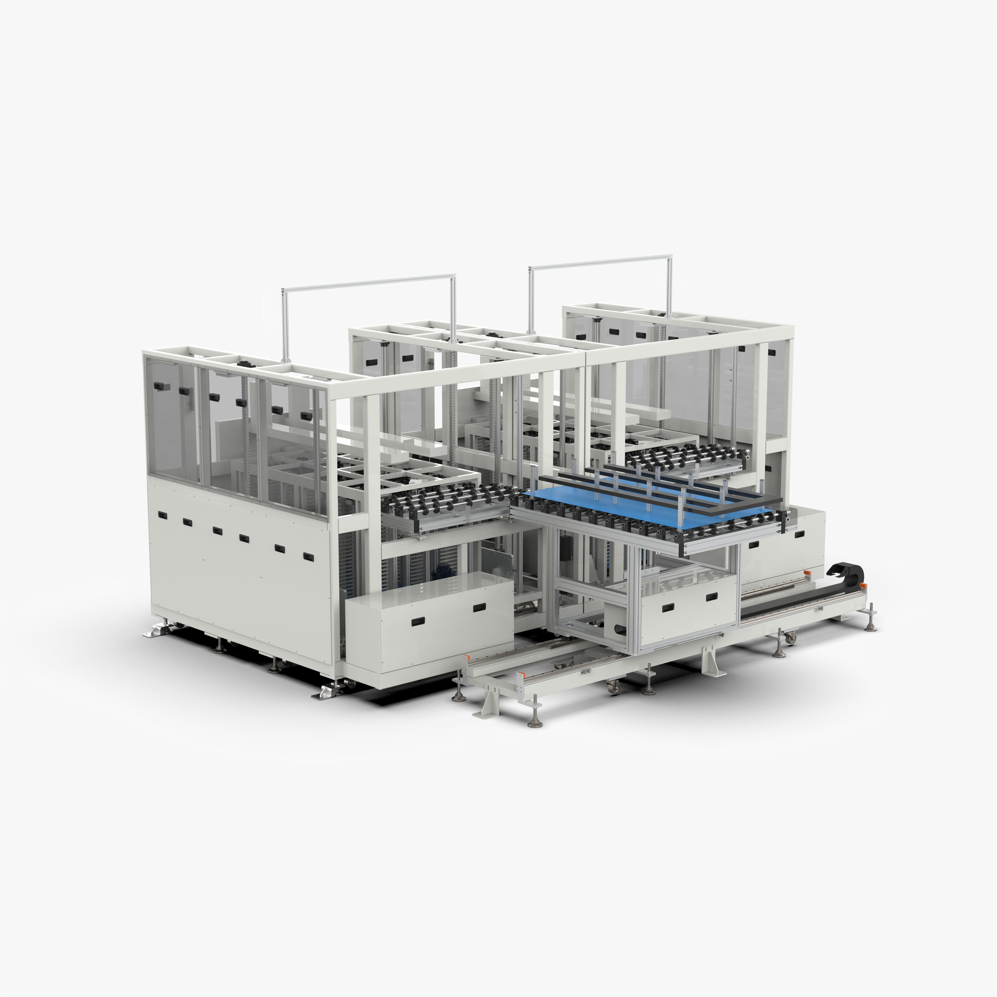 Automatic Panel Cassette Lifting and Transfer Machine 3D model_3