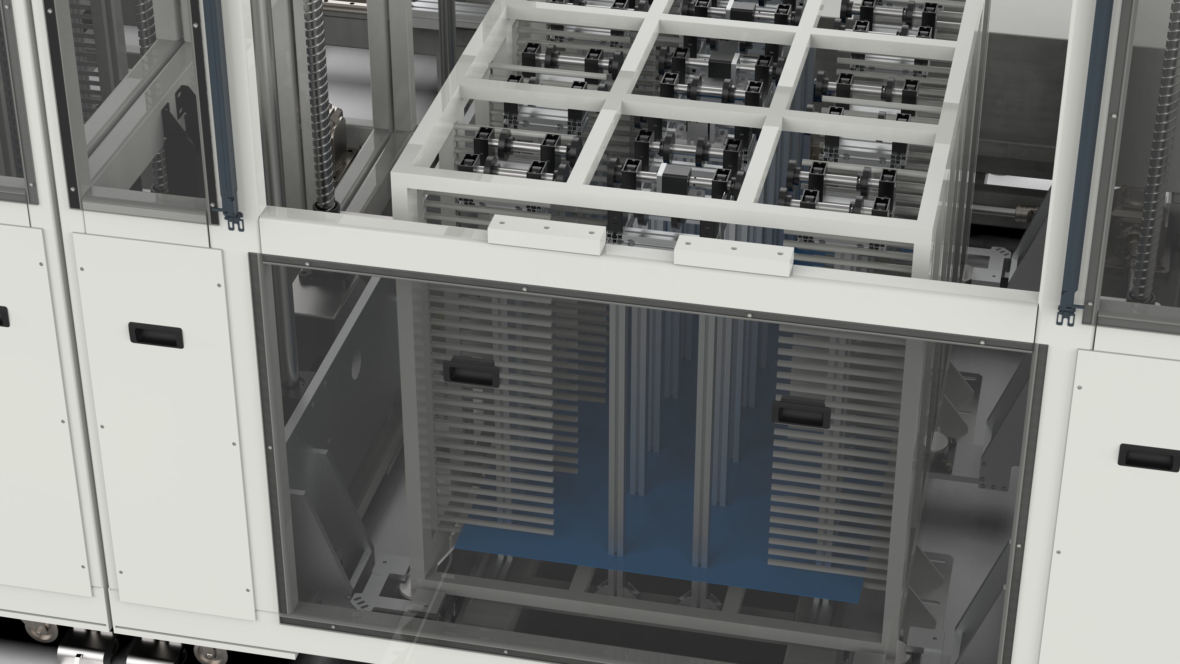 Automatic Panel Cassette Lifting and Transfer Machine 3D model_7