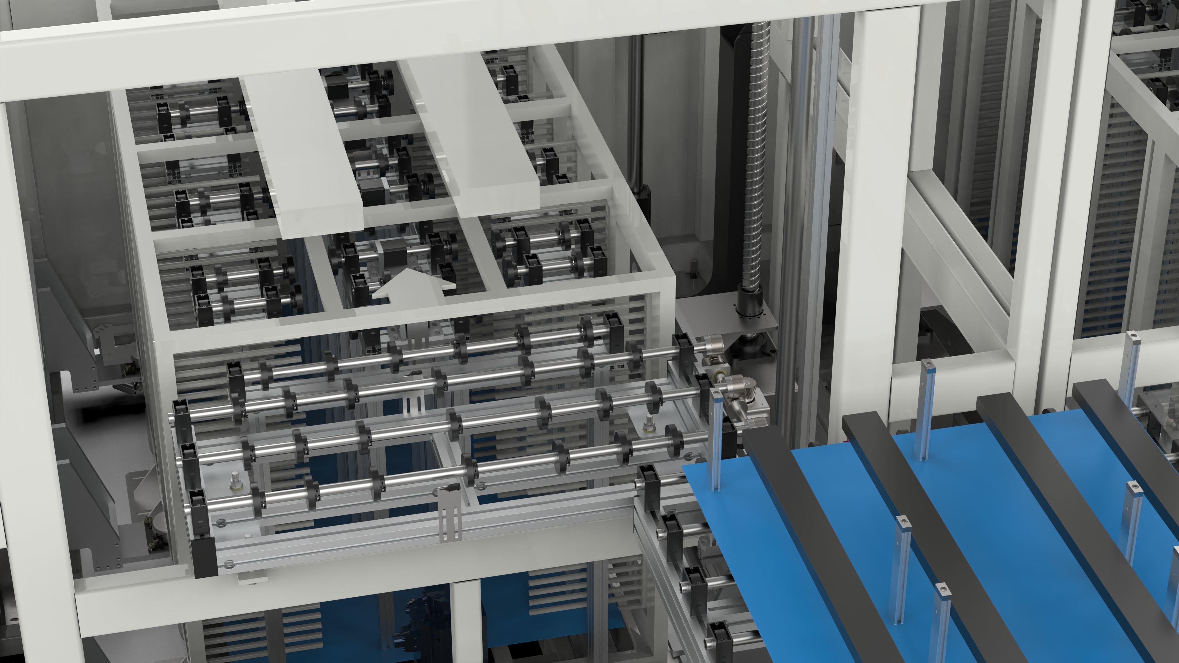 Automatic Panel Cassette Lifting and Transfer Machine 3D model_13