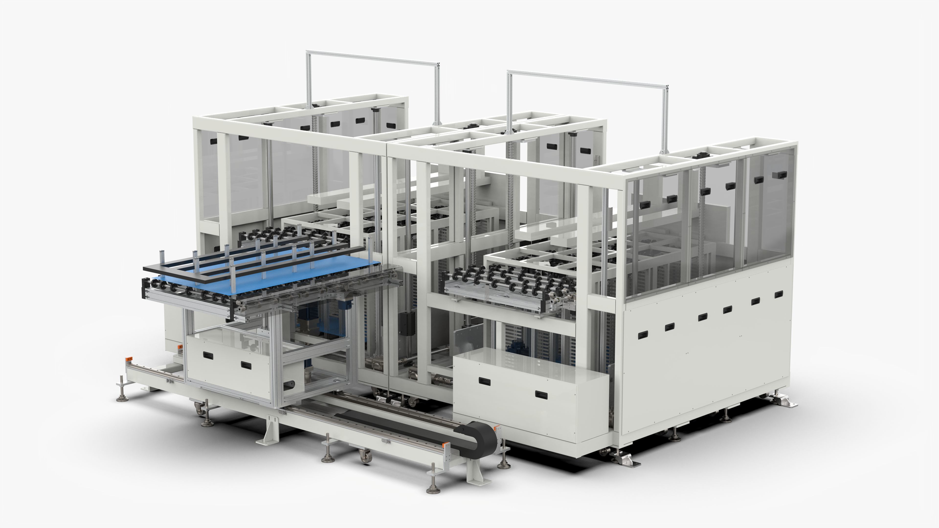 Automatic Panel Cassette Lifting and Transfer Machine 3D model_5