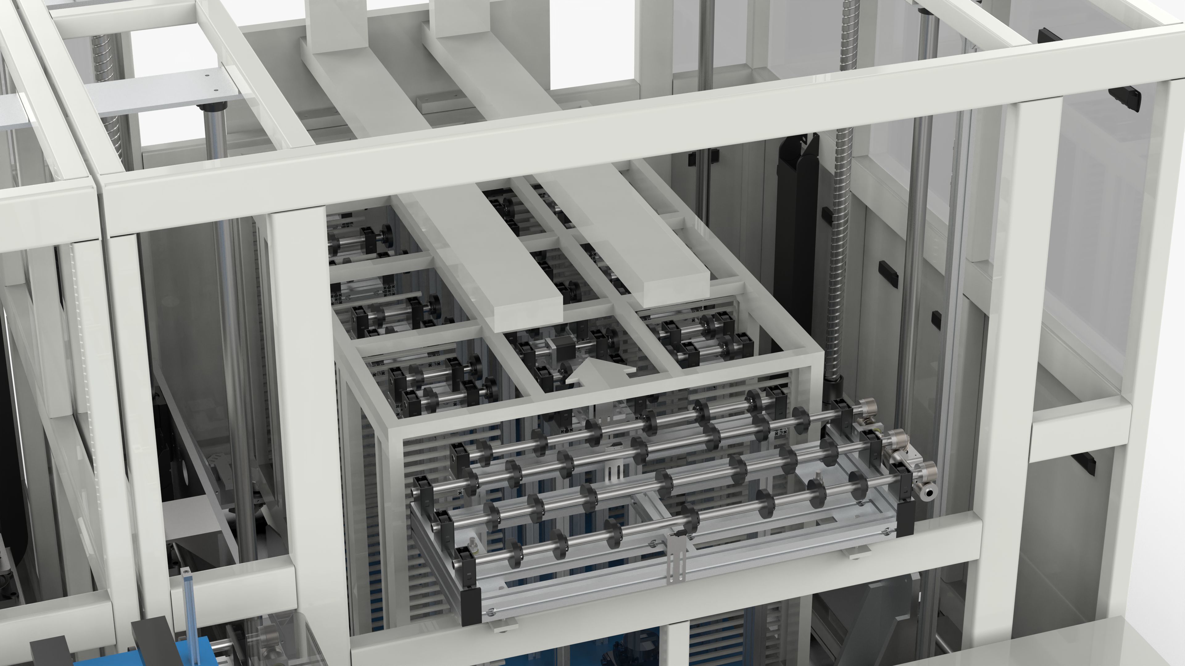 Automatic Panel Cassette Lifting and Transfer Machine 3D model_6