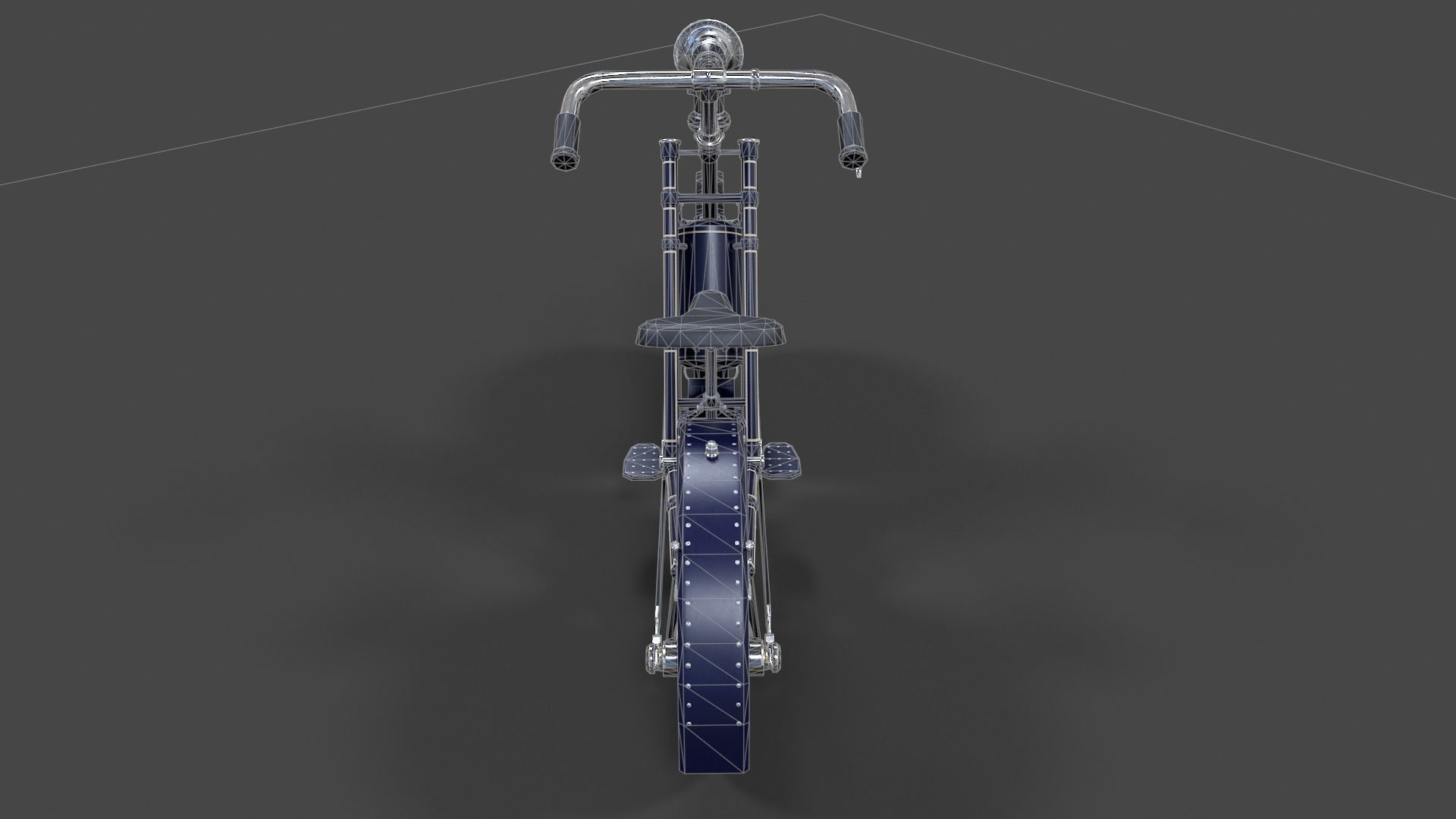 Antique Hildebrand And Wolfmuller Bike - Low Poly  Low-poly 3D model_35