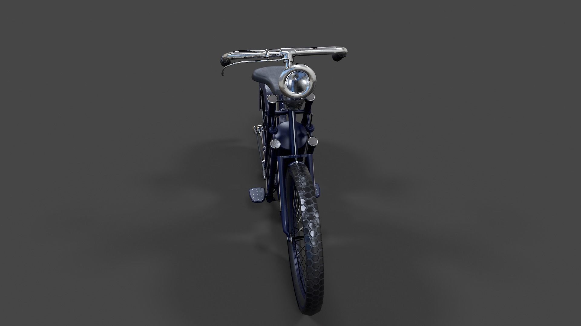 Antique Hildebrand And Wolfmuller Bike - Low Poly  Low-poly 3D model_10