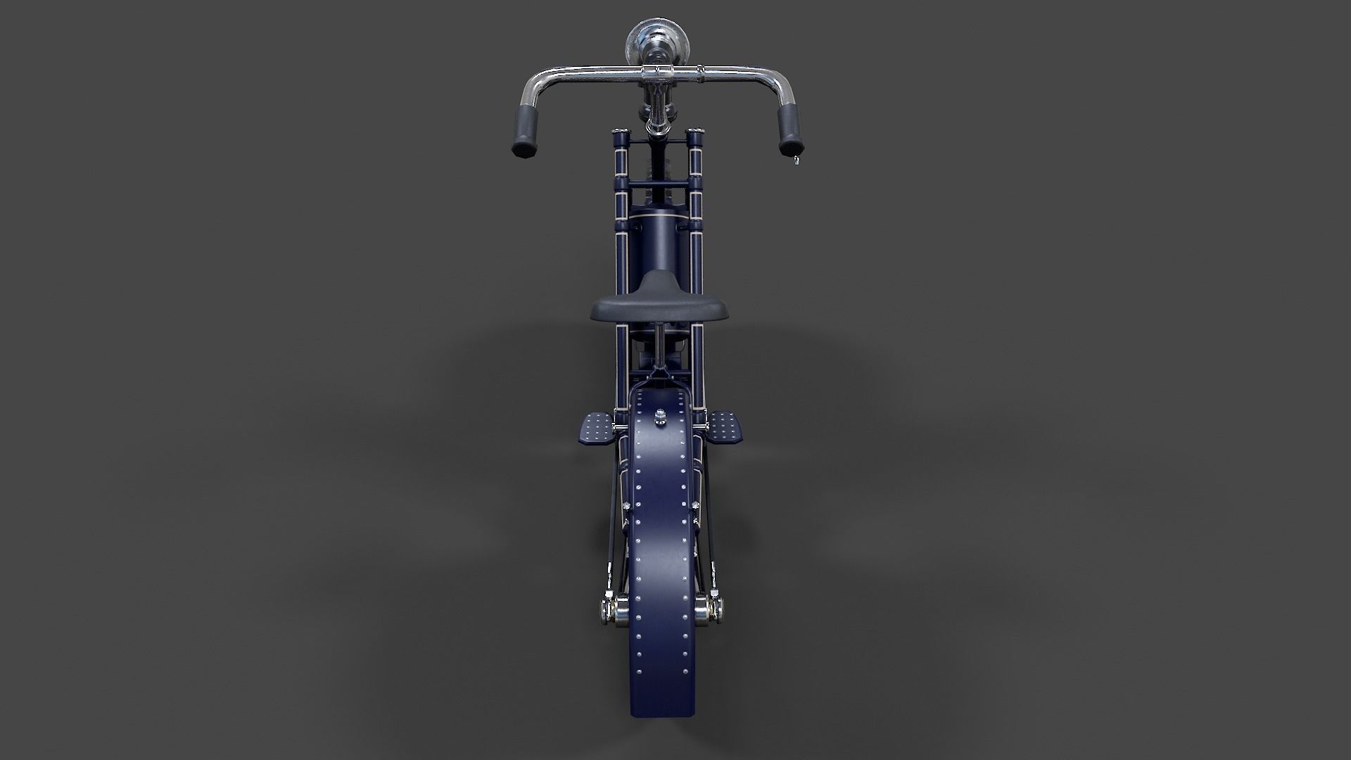 Antique Hildebrand And Wolfmuller Bike - Low Poly  Low-poly 3D model_34