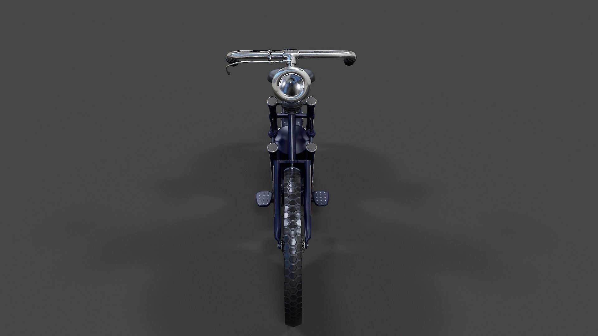 Antique Hildebrand And Wolfmuller Bike - Low Poly  Low-poly 3D model_8