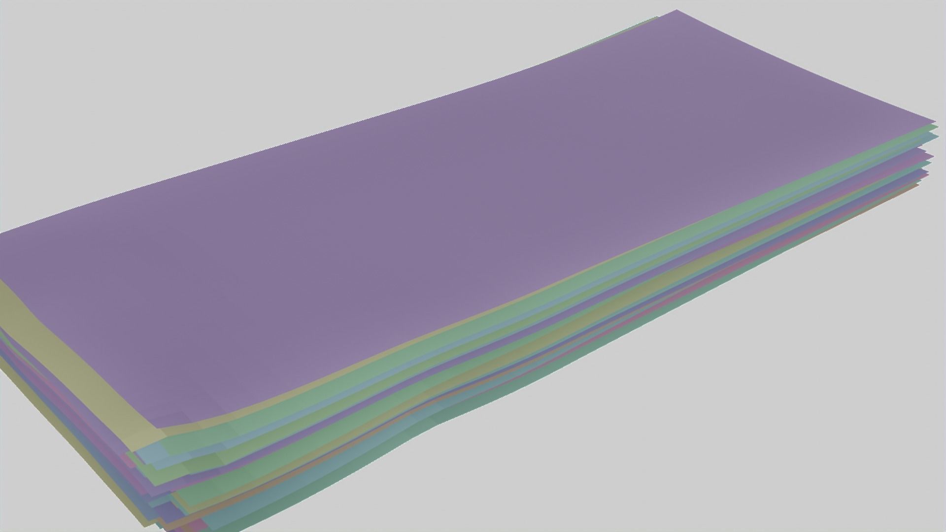 Realistic 3D Stack of Money Model with Textured Backside Free 3D model_1