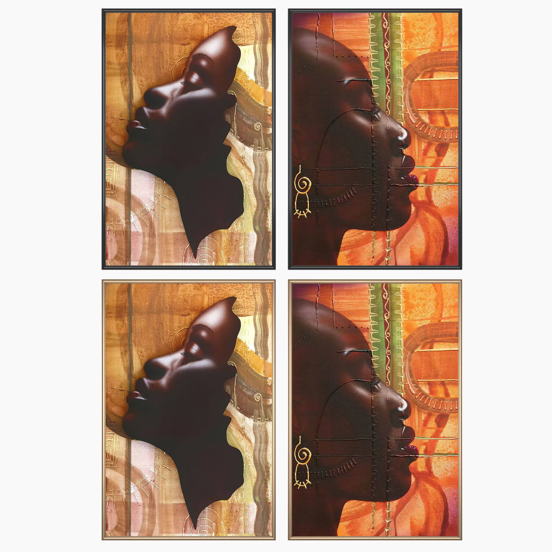 Wall Art Set 4034 3D model_1