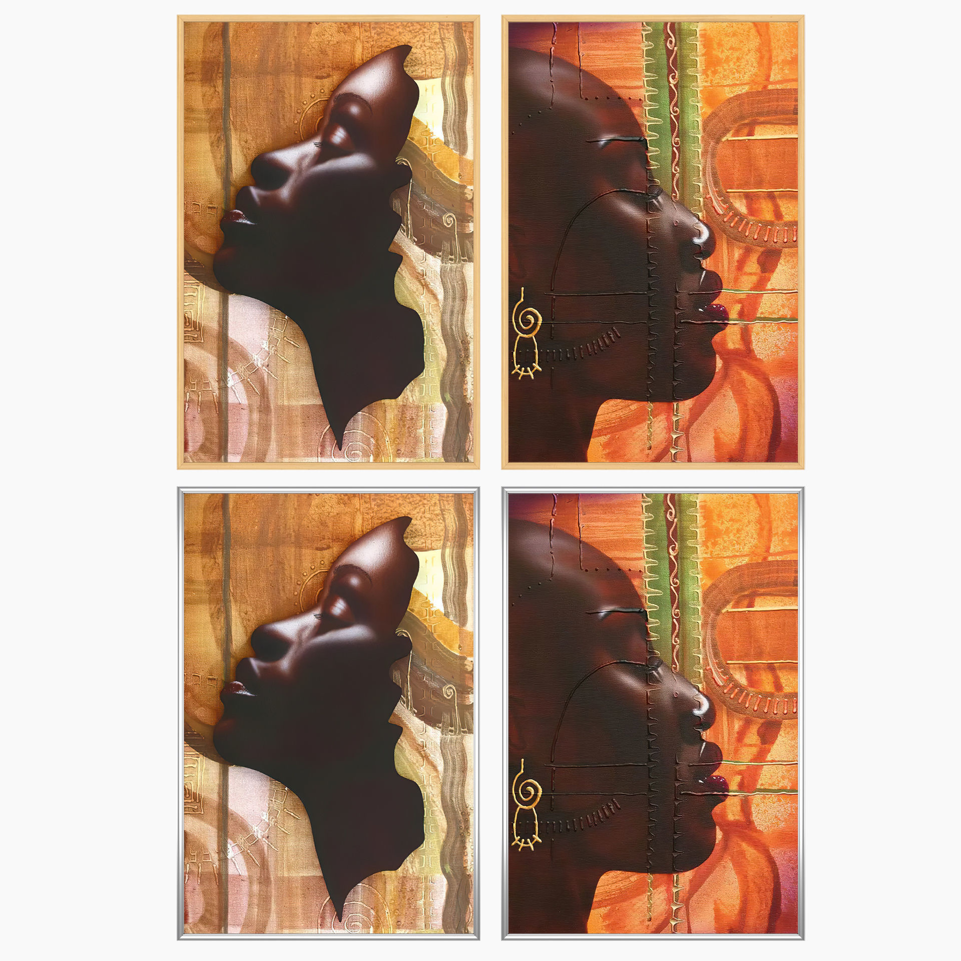 Wall Art Set 4034 3D model_2