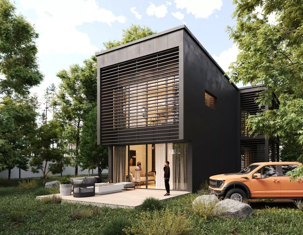 Exterior Design Facade 3D model_0