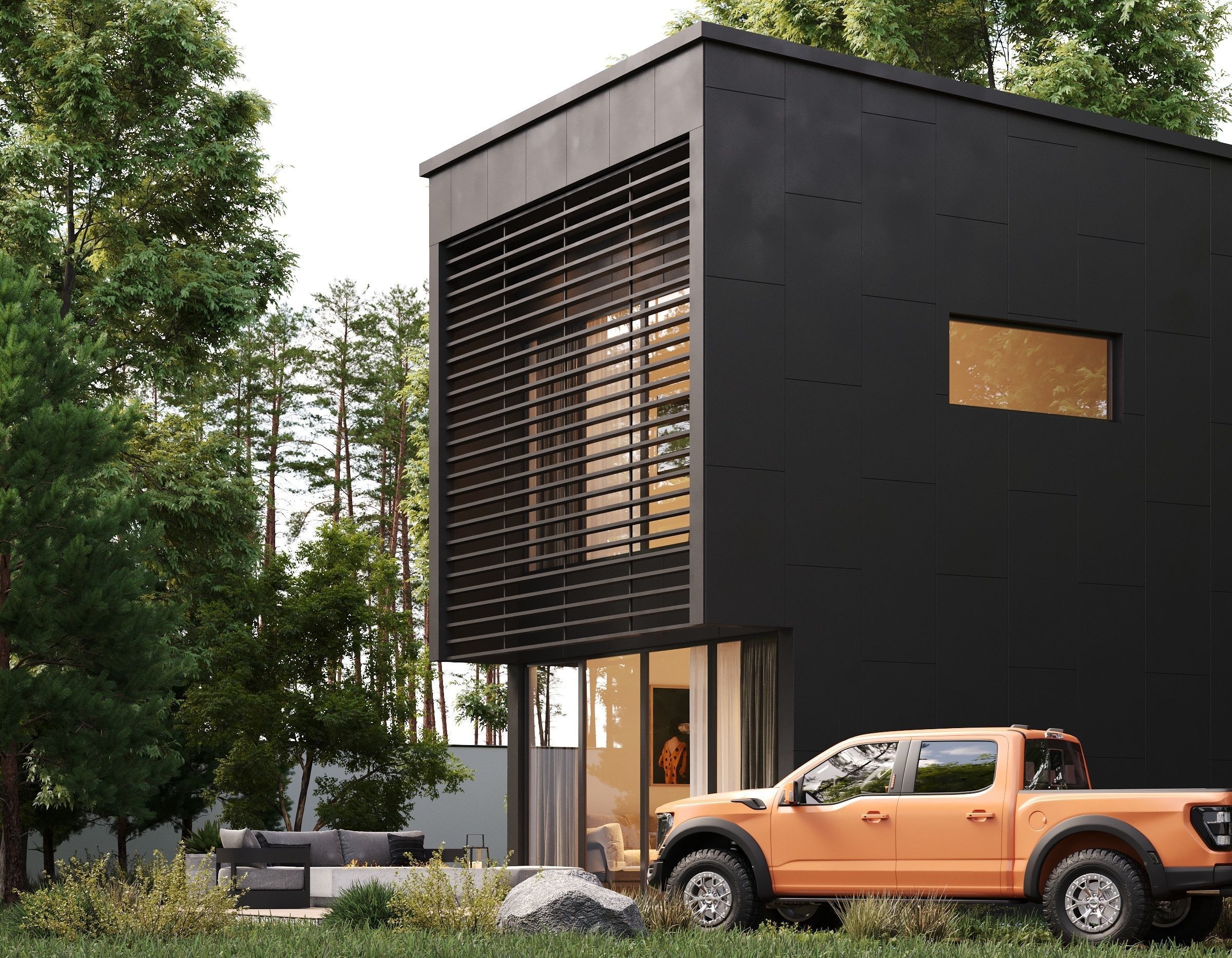 Exterior Design Facade 3D model_3