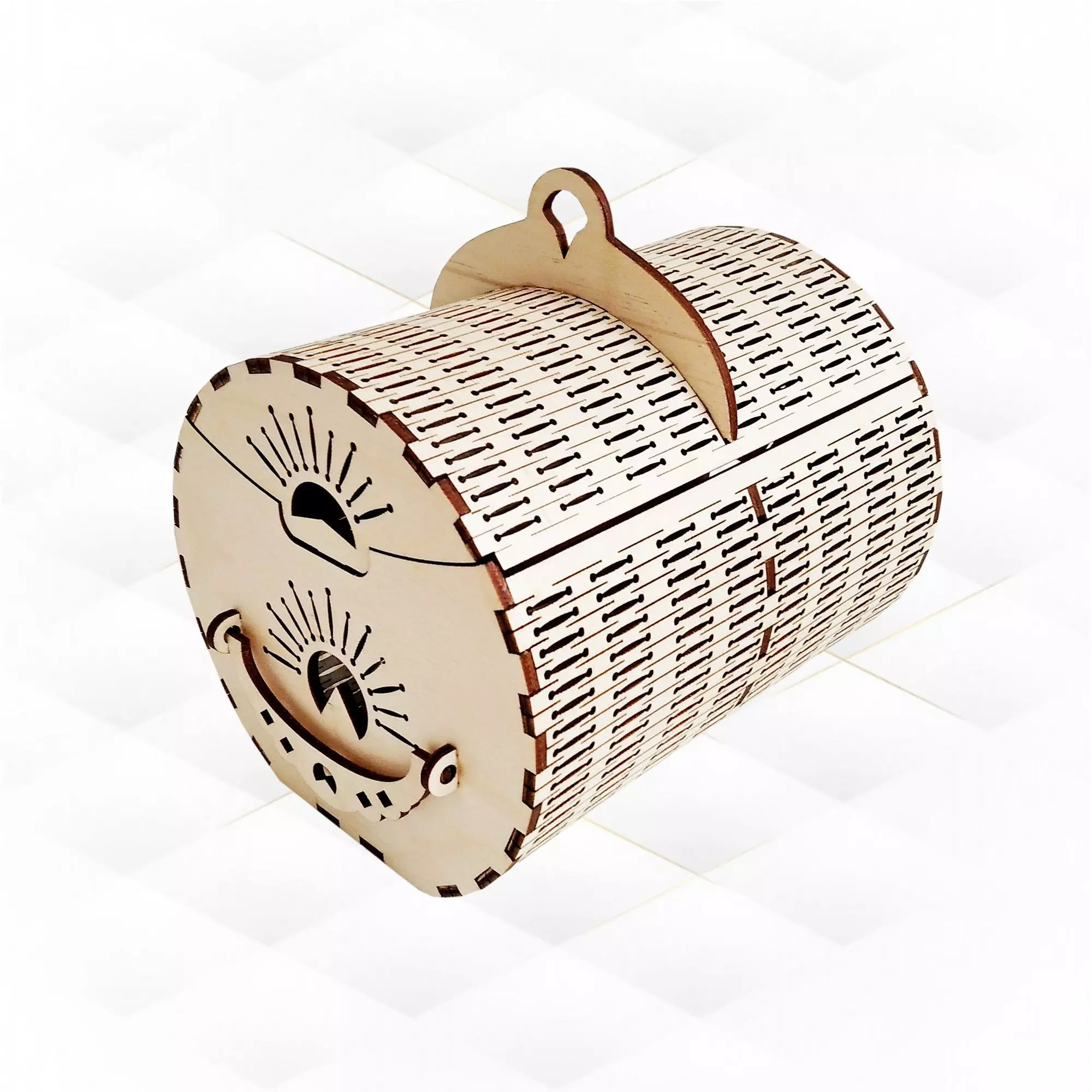 Gift jewelry box svg dxf unique design for laser cut 3D print model