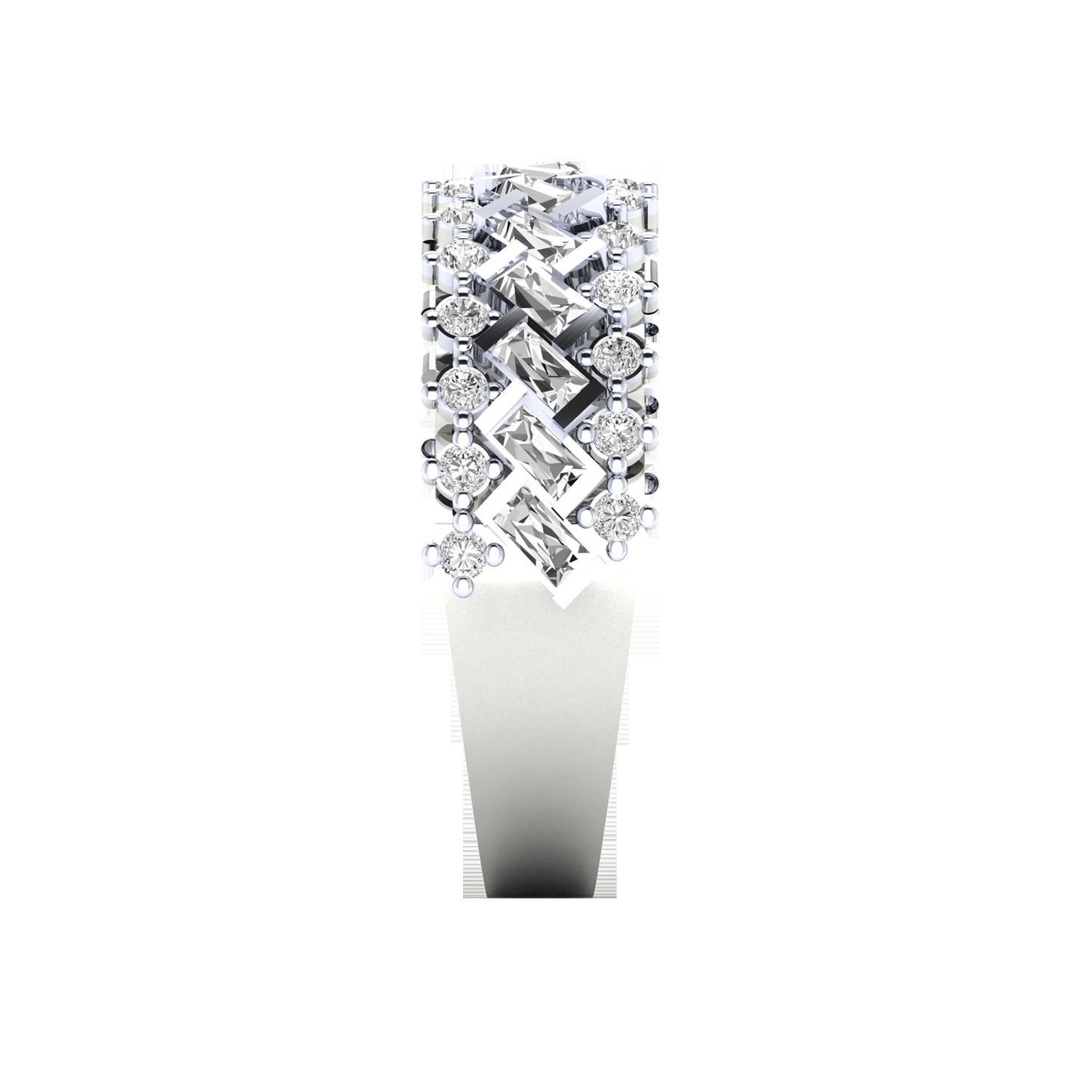 Women Band Ring STL OBJ FBX Renders Details 3D print model_8