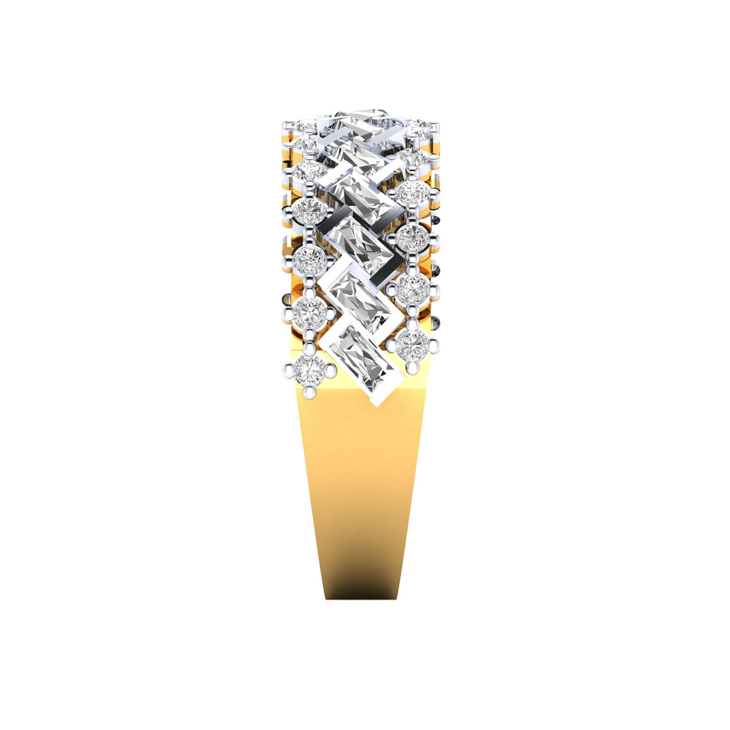 Women Band Ring STL OBJ FBX Renders Details 3D print model_9