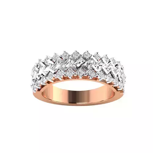 Women Band Ring STL OBJ FBX Renders Details