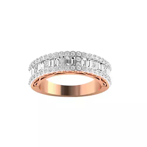 Women Band Ring STL OBJ FBX Renders Details