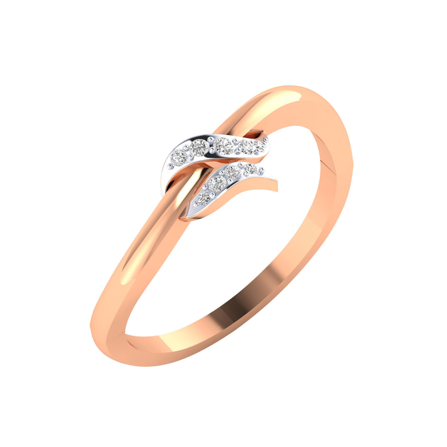 Women Wedding Engagement Ring STL OBJ FBX Renders Details 3D print model_1
