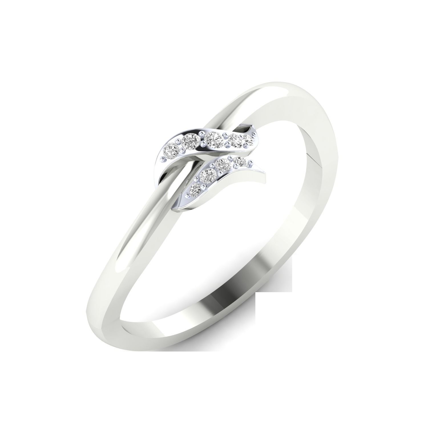 Women Wedding Engagement Ring STL OBJ FBX Renders Details 3D print model_9