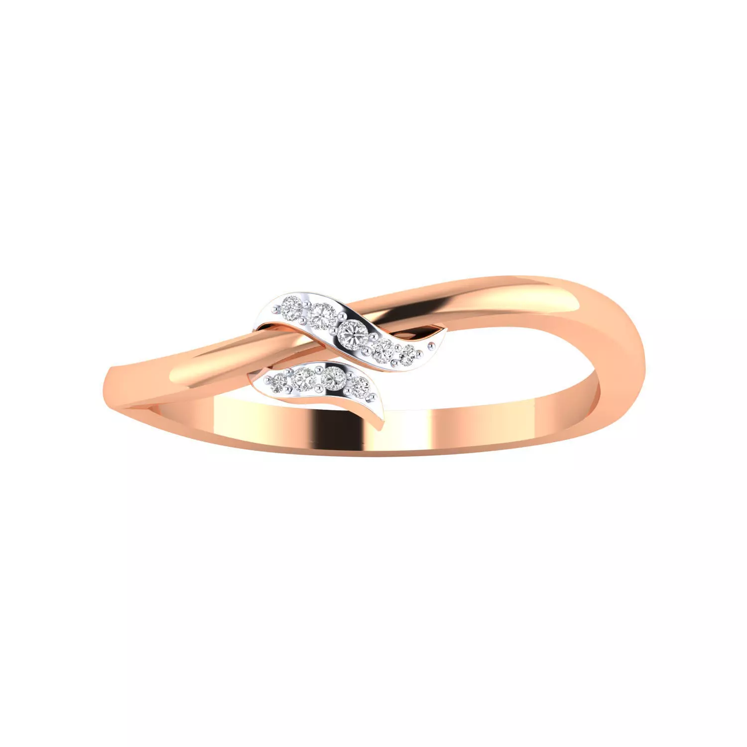 Women Wedding Engagement Ring STL OBJ FBX Renders Details 3D print model_0