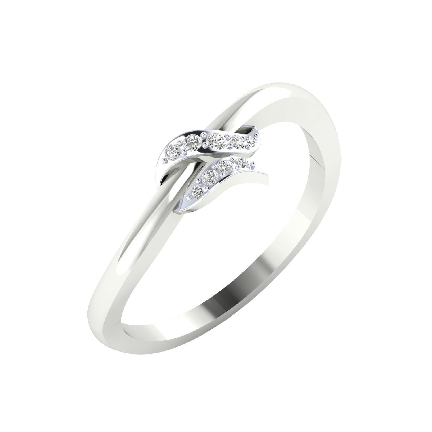 Women Wedding Engagement Ring STL OBJ FBX Renders Details 3D print model_8
